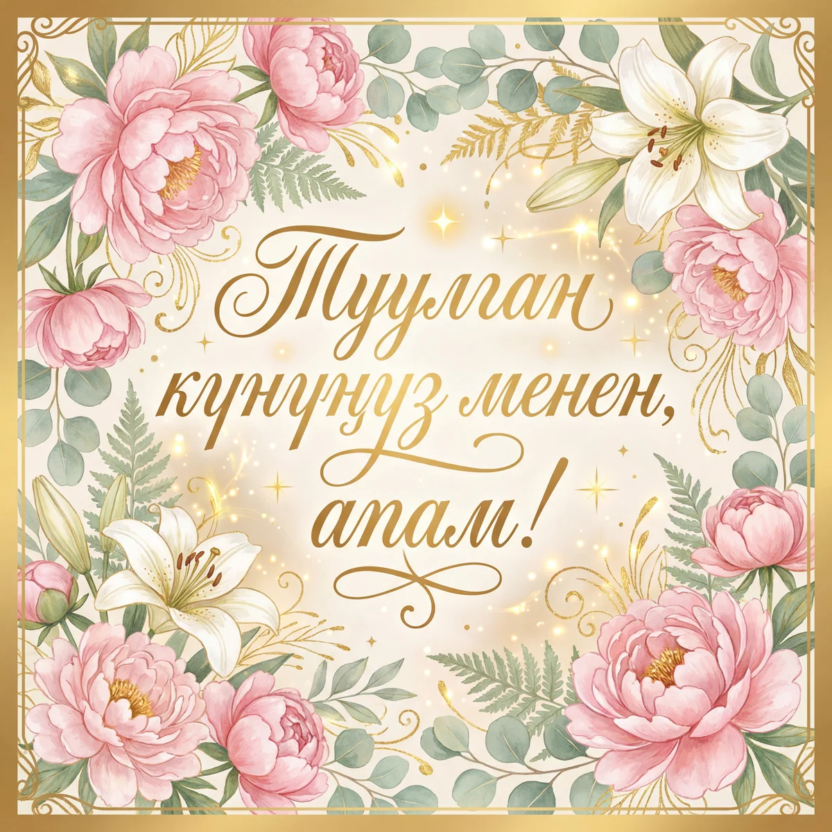 Апамдын туулган күнүнө куттуктоо