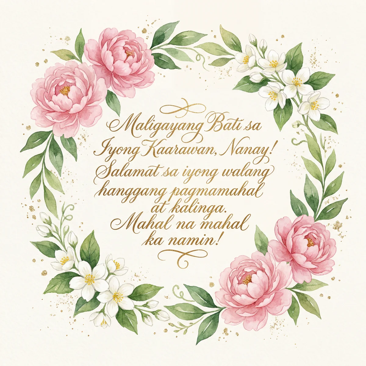 maligayang bati sa kaarawan, nanay