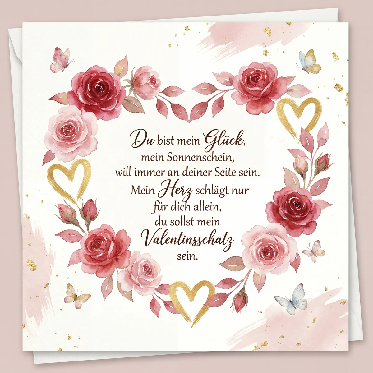 Valentinstag Grußkarte für meine große Liebe