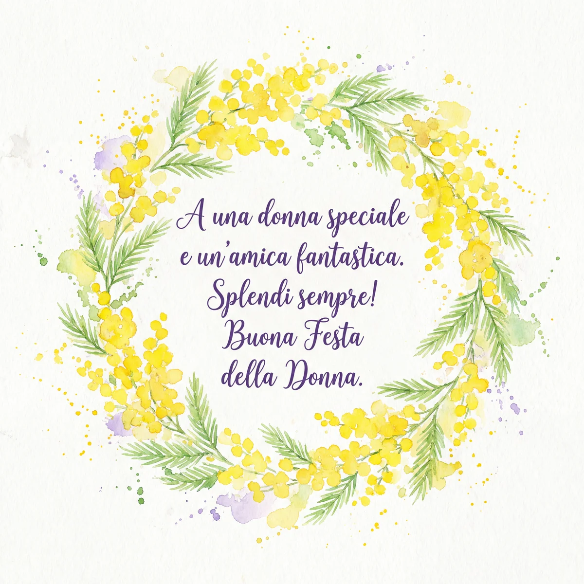 biglietto per la Festa della Donna per un'amica