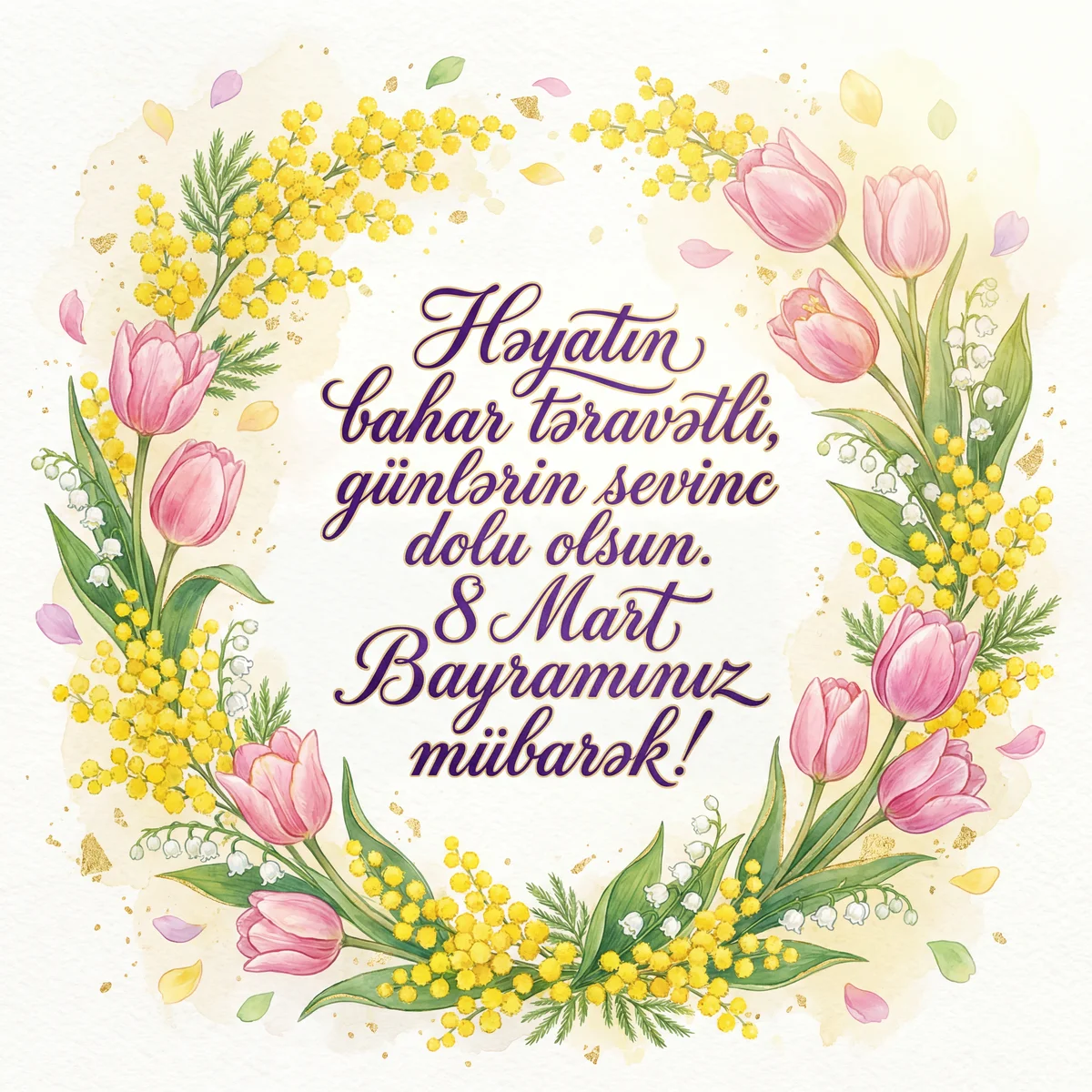 8 Mart Beynəlxalq Qadınlar Günü münasibətilə təbrik