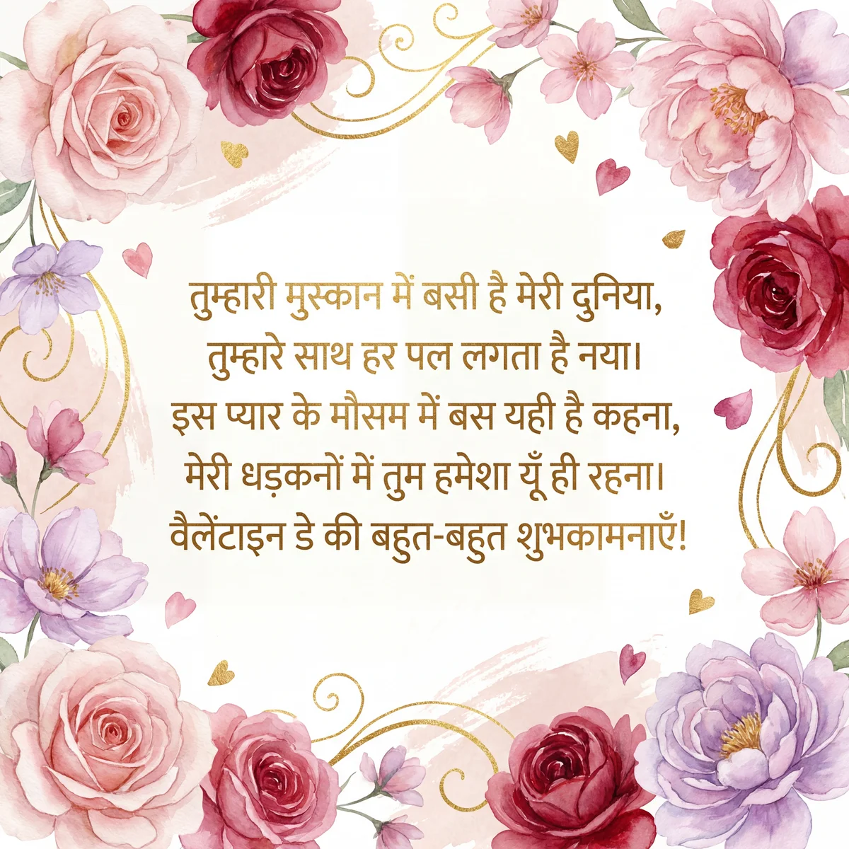 वैलेंटाइन डे पर प्रेमिका के लिए रोमांटिक संदेश