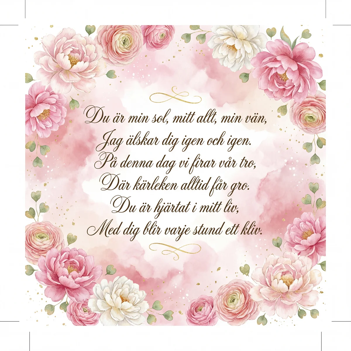 Grattis på Alla hjärtans dag, älskling!