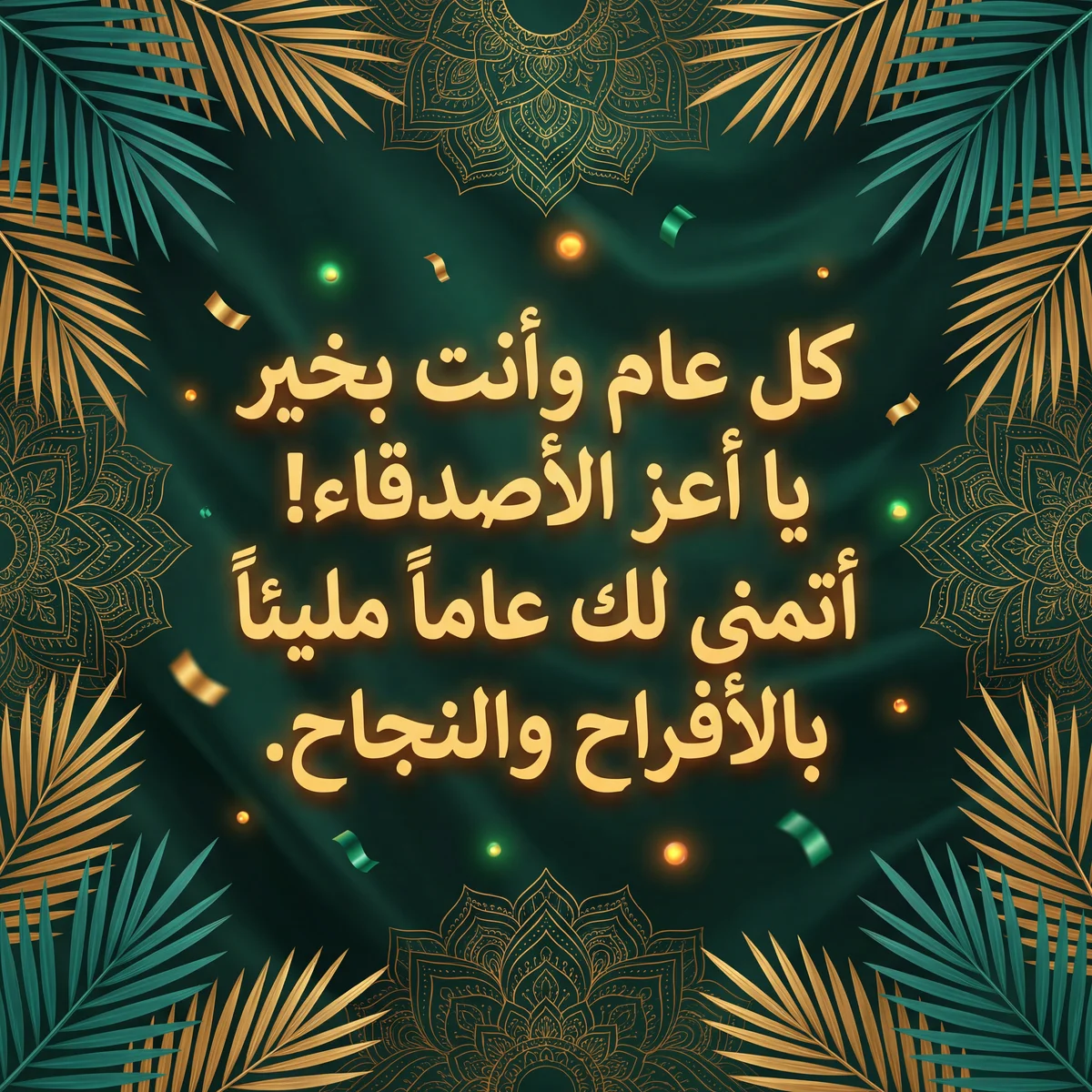 تهنئة عيد ميلاد سعيد لصديقي