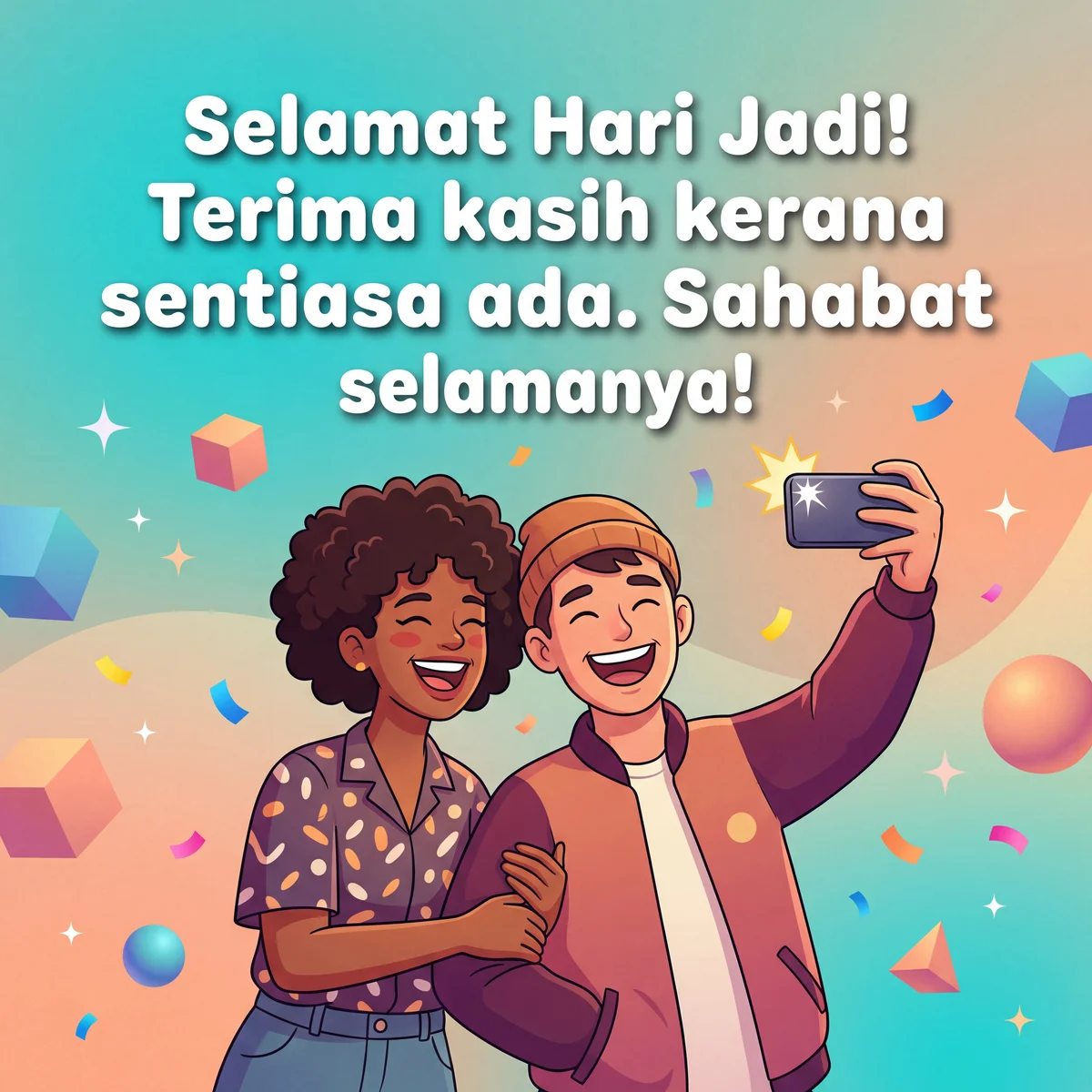 kad hari jadi untuk rakan baik