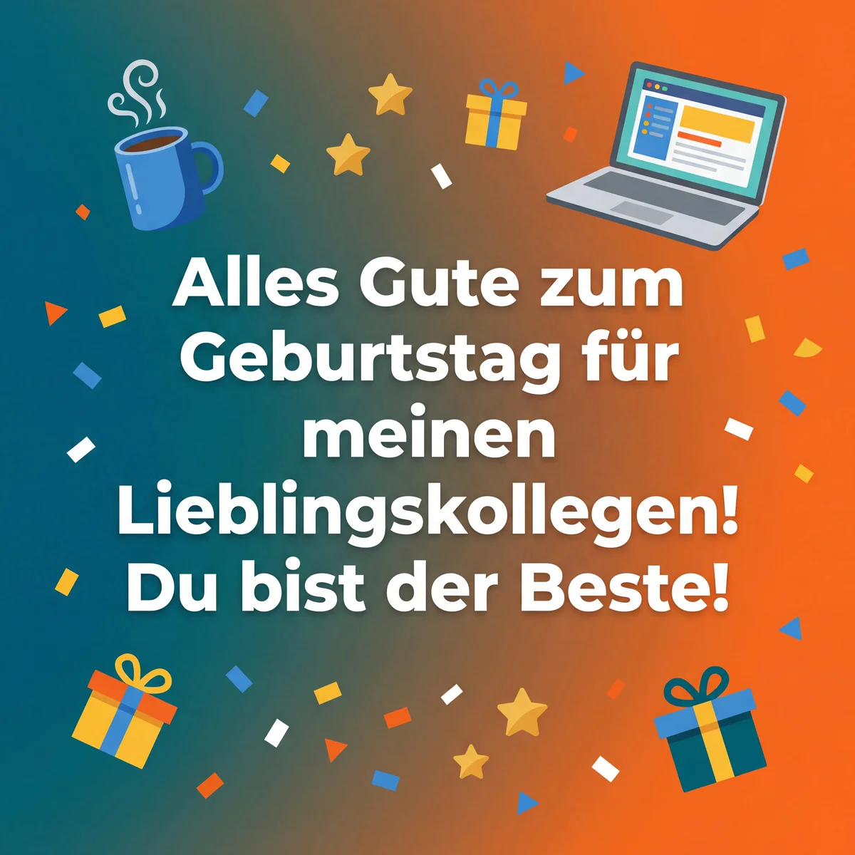 Alles Gute zum Geburtstag für meinen Lieblingskollegen