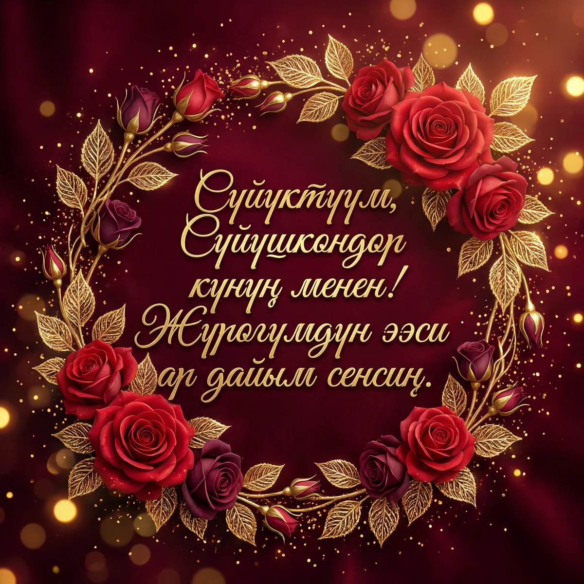 Сүйүктүүм, Сүйүшкөндөр күнүң менен!