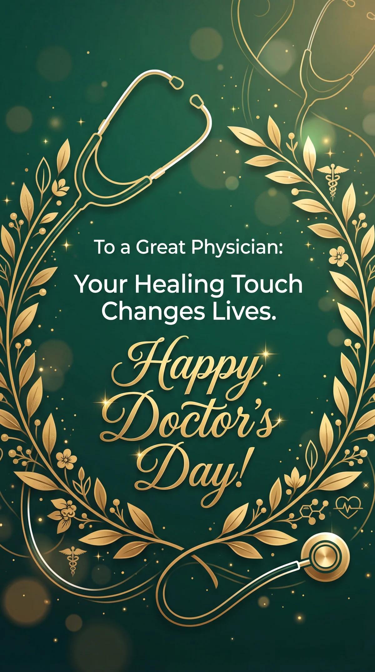 Doctor's Day card for a great physician