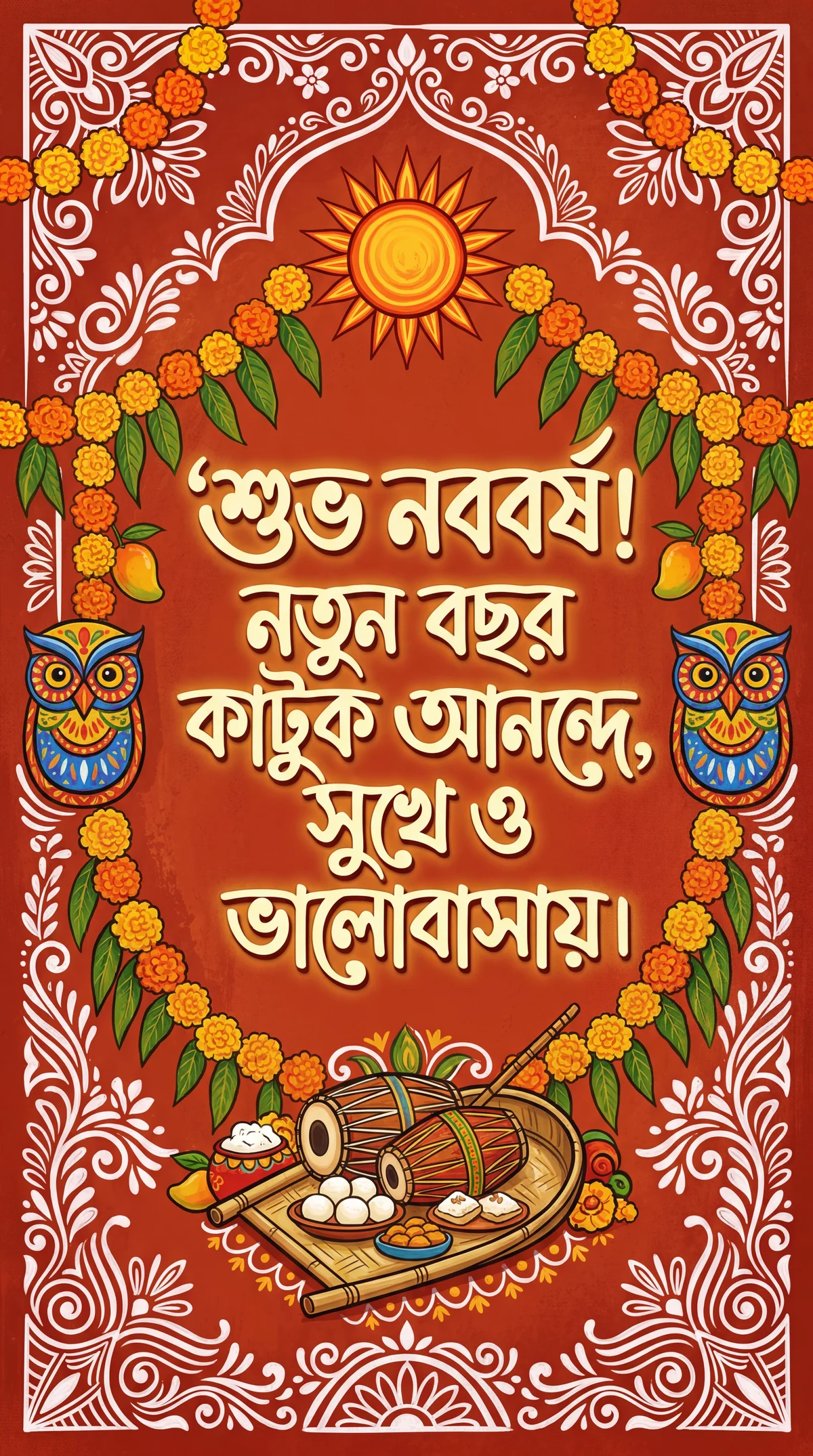 পহেলা বৈশাখ উপলক্ষে প্রিয়জনকে নববর্ষের শুভেচ্ছা