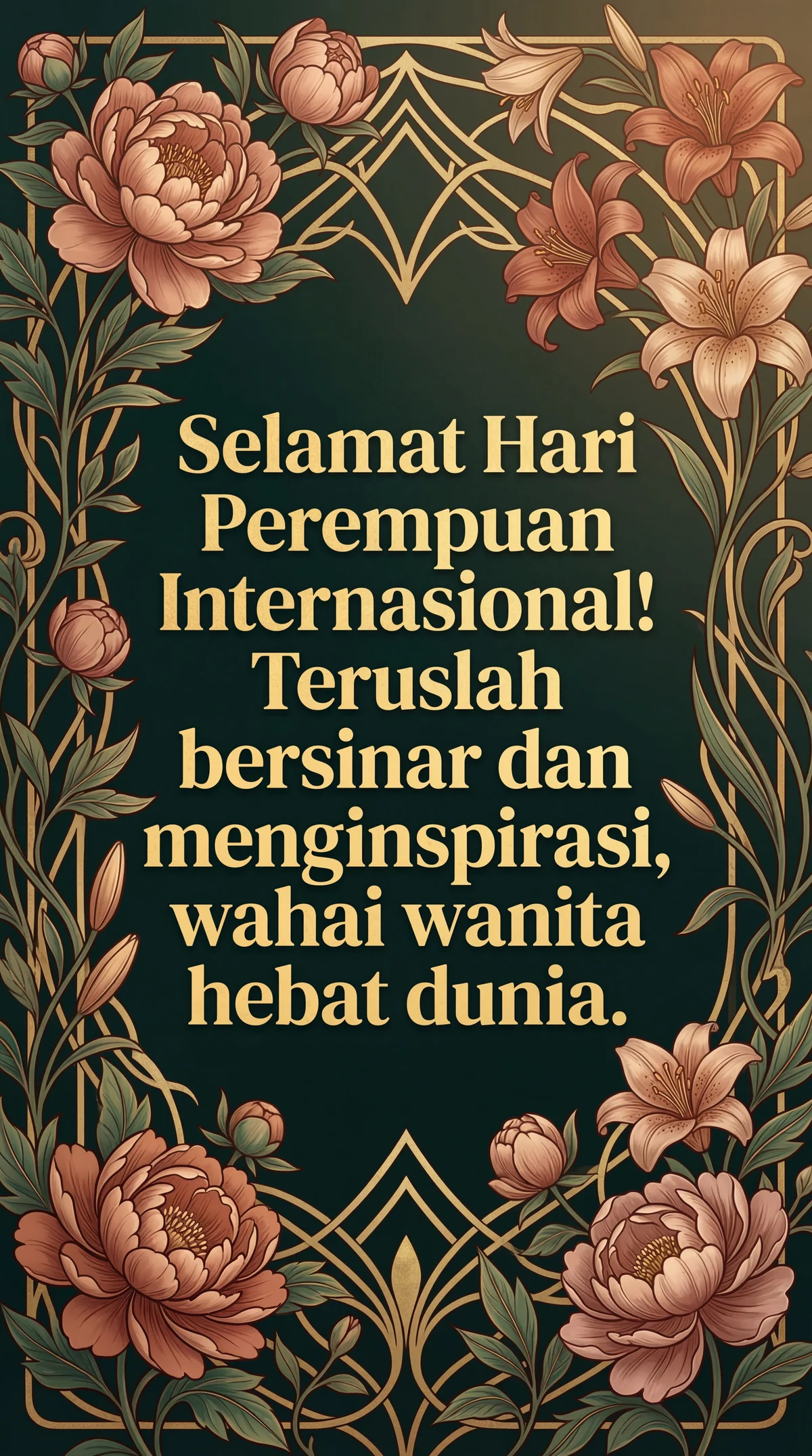 Selamat Hari Perempuan Internasional untuk semua wanita heba...