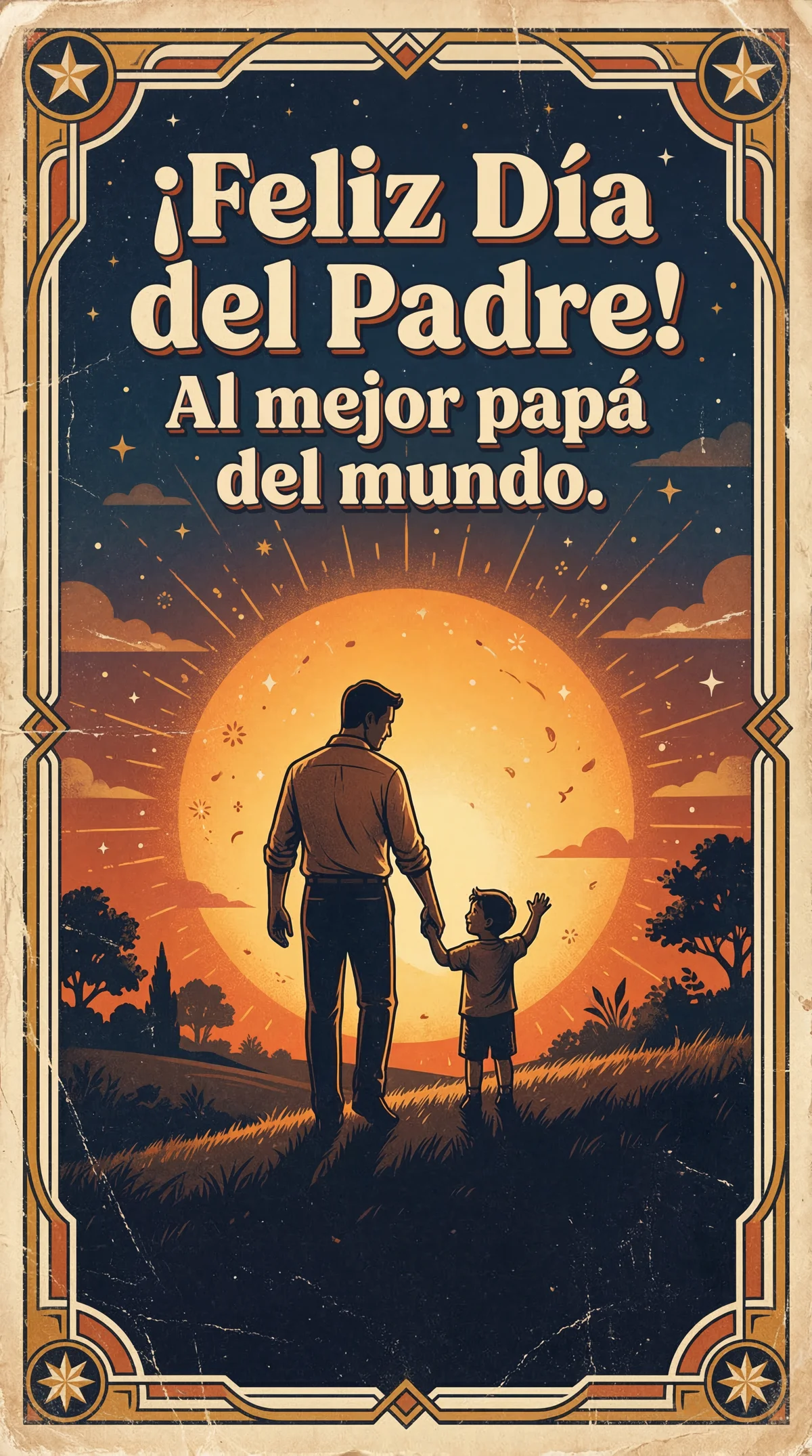 Feliz Día del Padre al mejor papá del mundo.