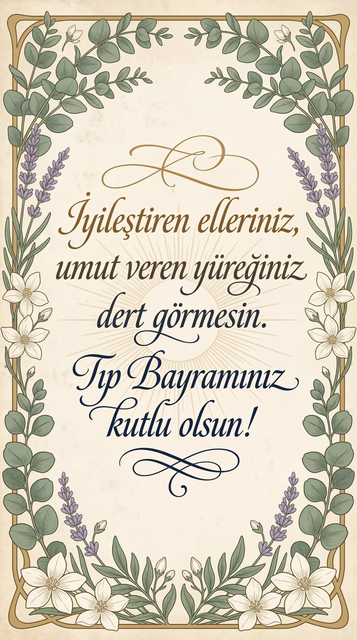 Doktorlar Günü için içten tebrik mesajı