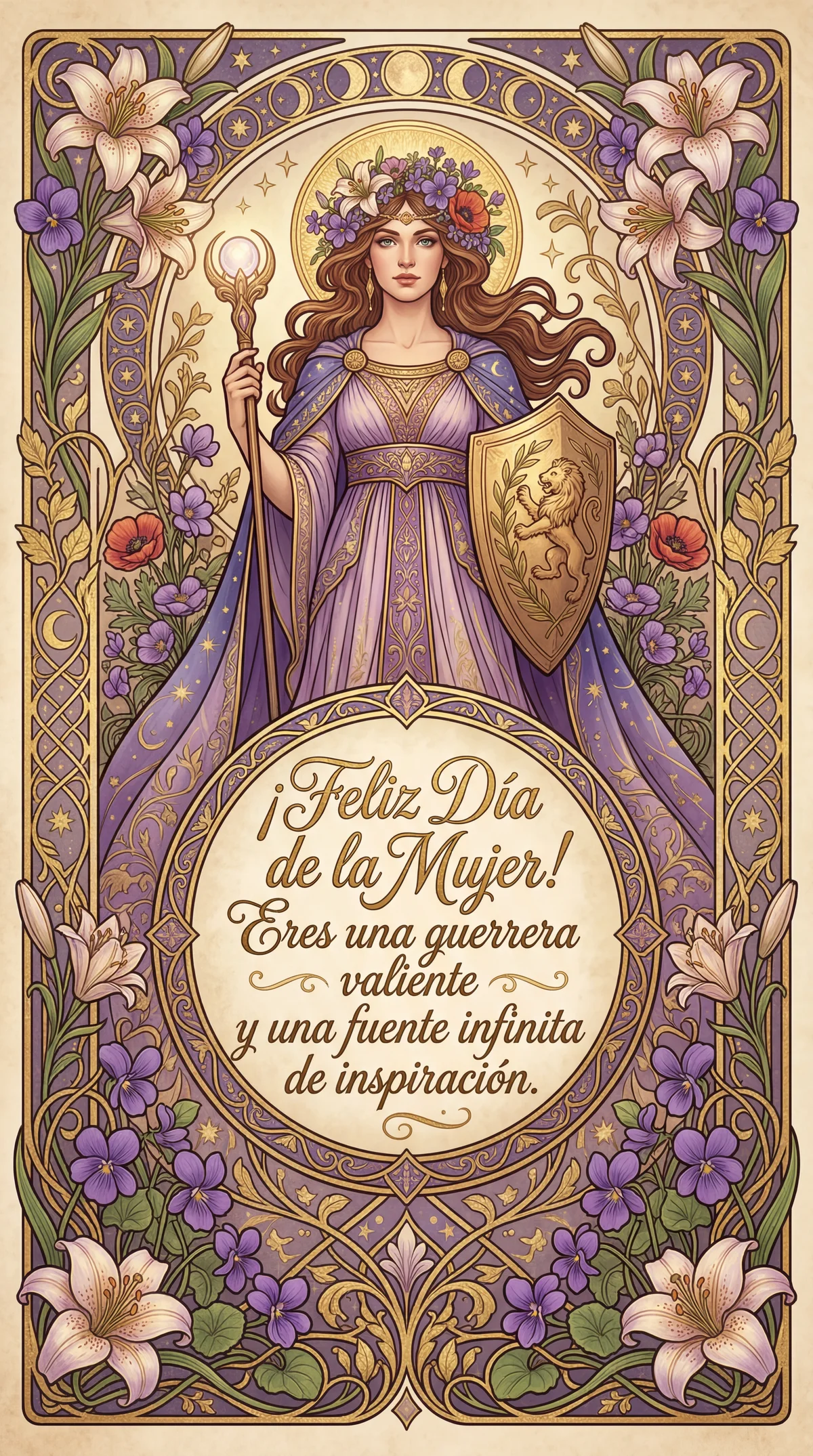 Feliz Día Internacional de la Mujer, guerrera y fuente de in...