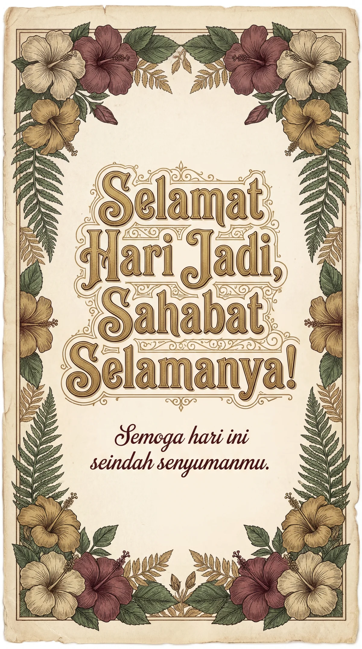 ucapan hari jadi untuk kawan baik