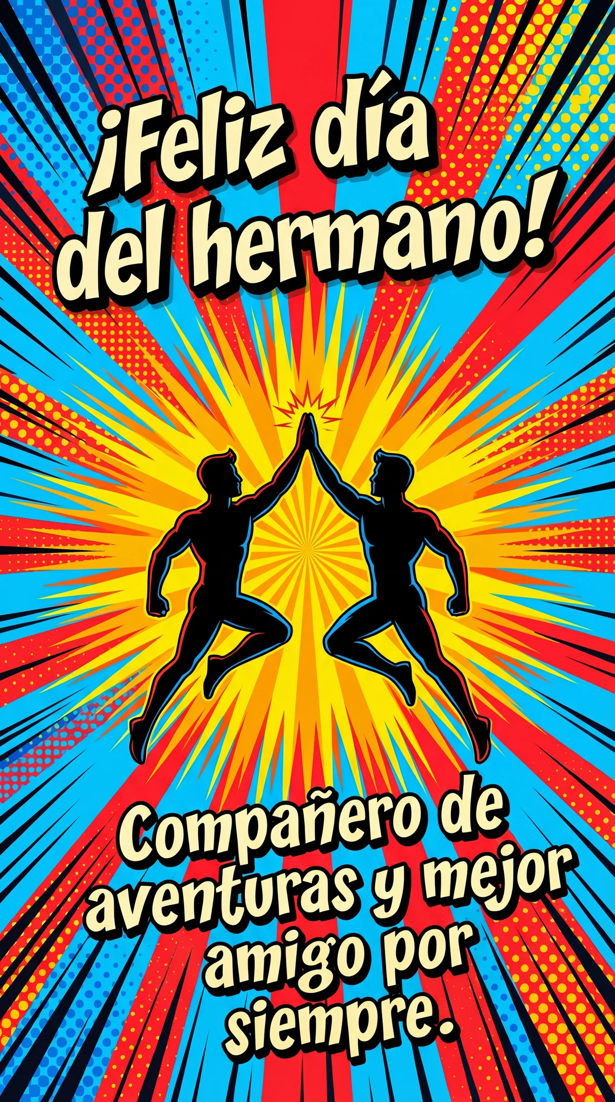 Tarjeta para mi hermano en el Día del Hermano