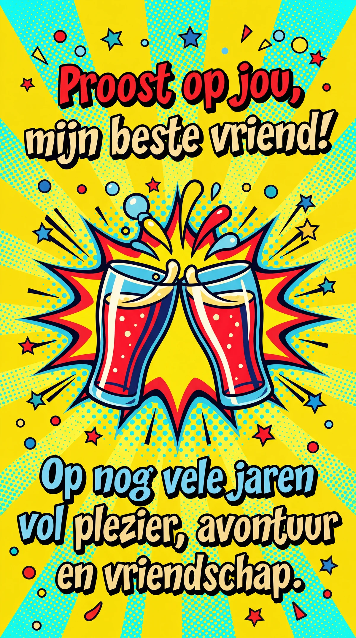 Verjaardagskaart voor een goede vriend