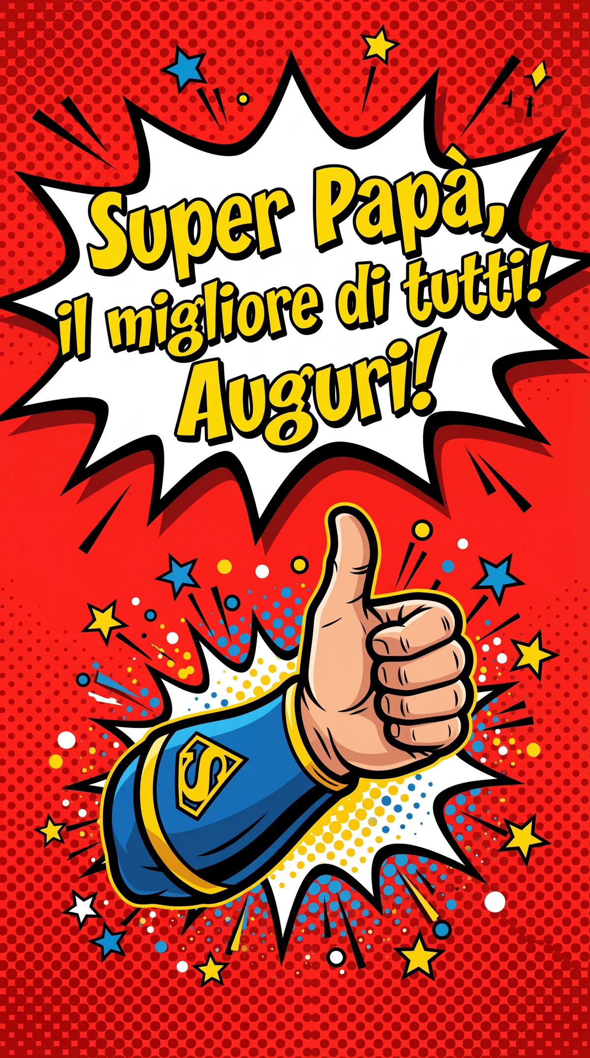 Biglietto d'auguri per la Festa del Papà