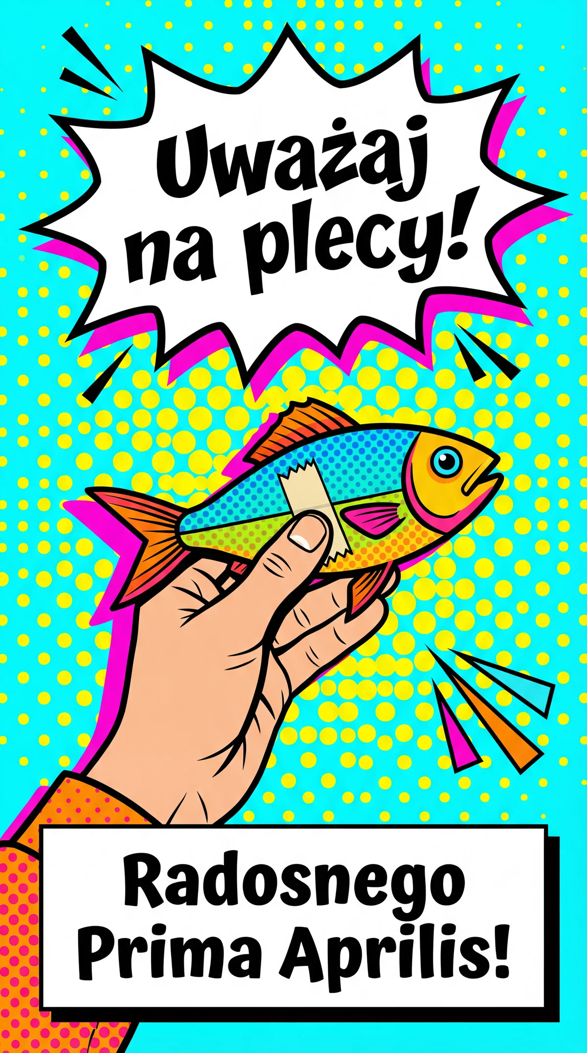 kartka na Prima Aprilis dla przyjaciela