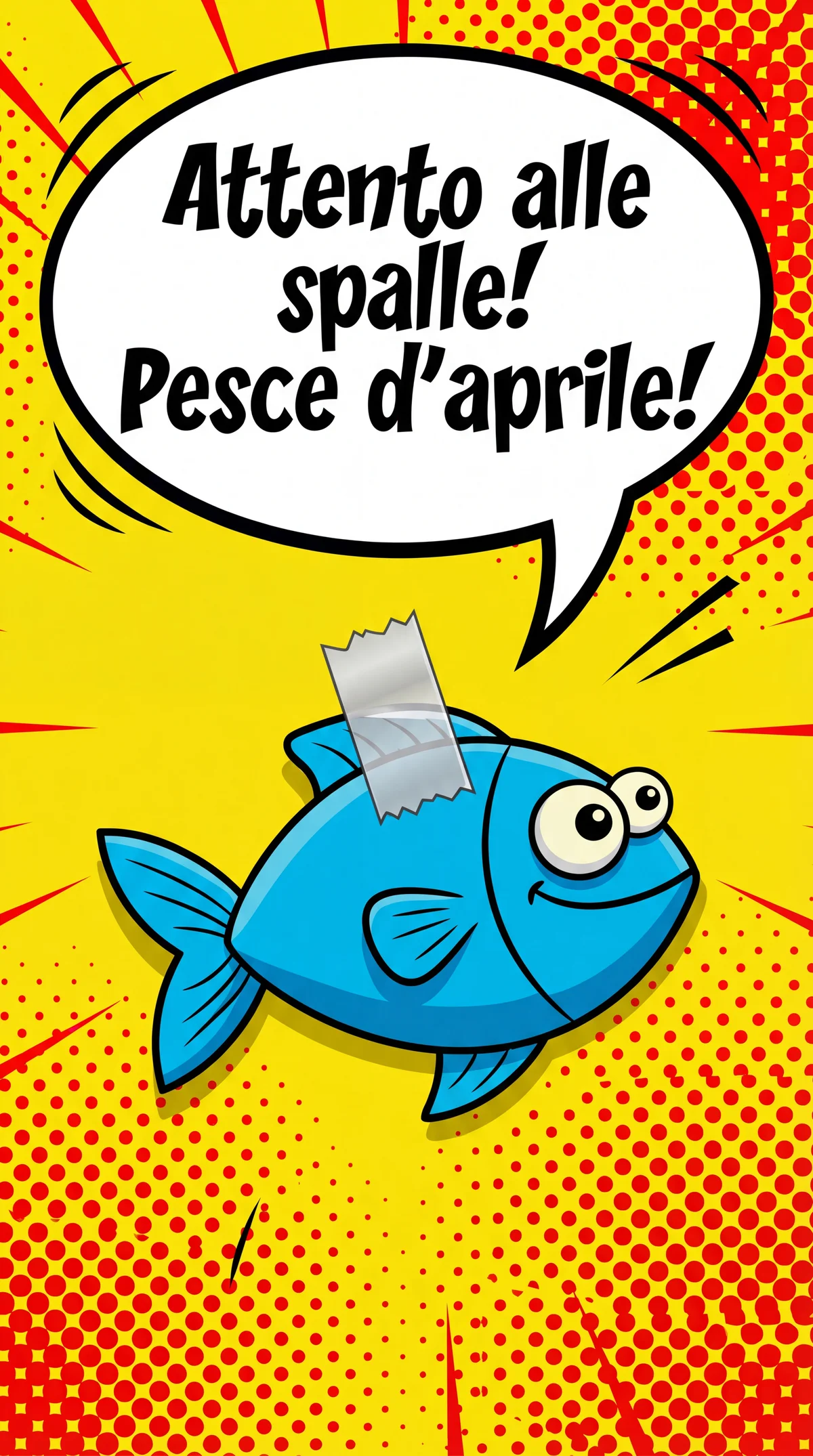 Biglietto scherzoso per il Pesce d'aprile