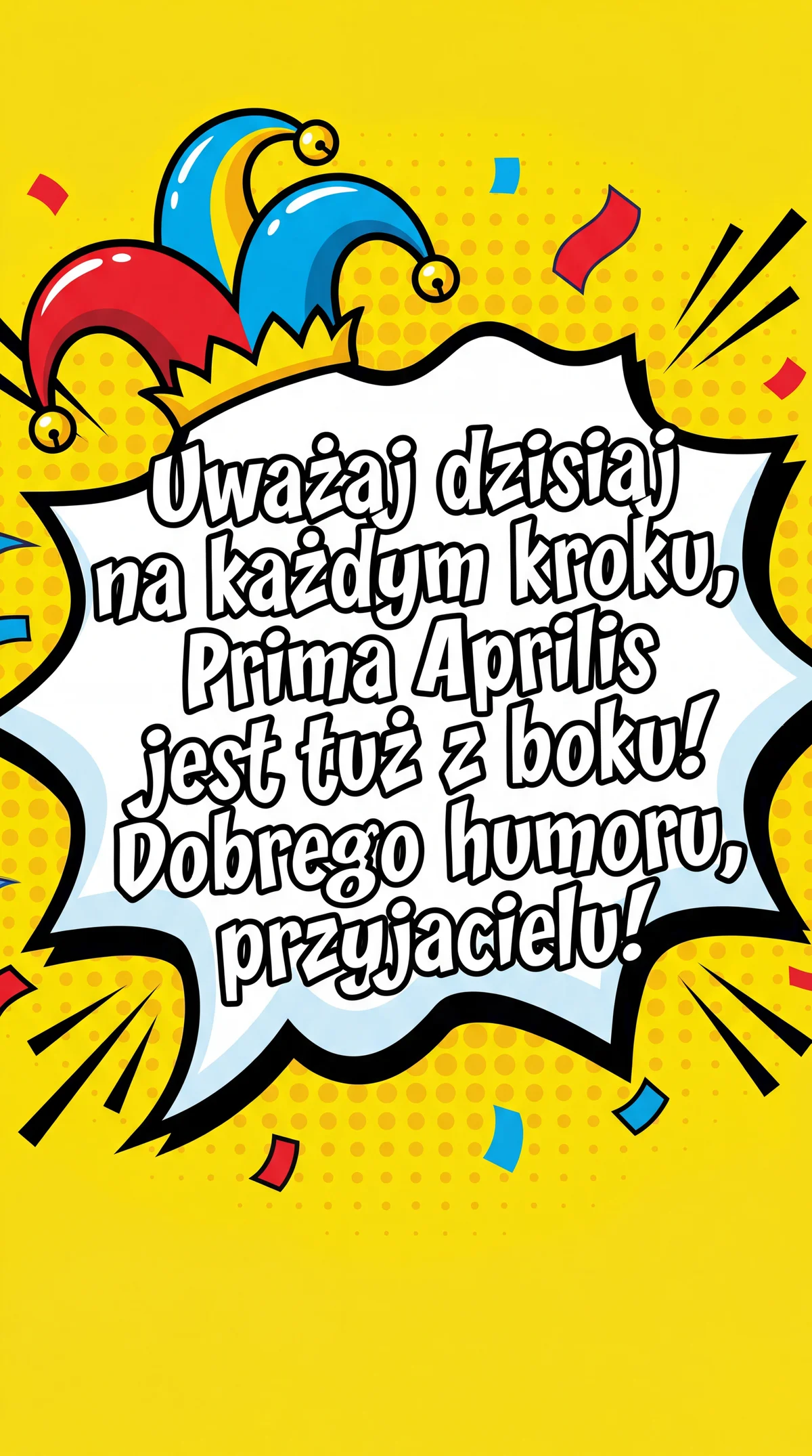 Życzenia na Prima Aprilis dla przyjaciela