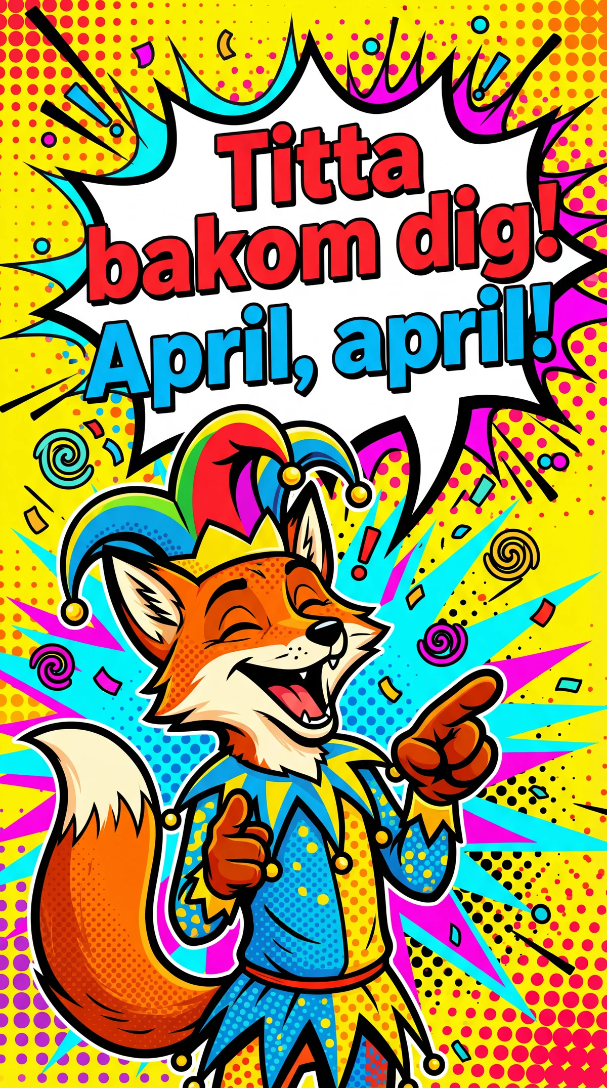 Korttext för en rolig Första april-hälsning till en vän