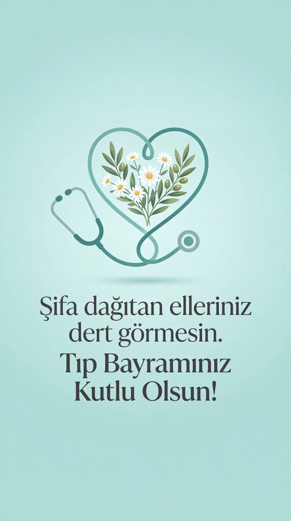 Sevgili doktorumuza Tıp Bayramı'nı kutlayan bir mesaj