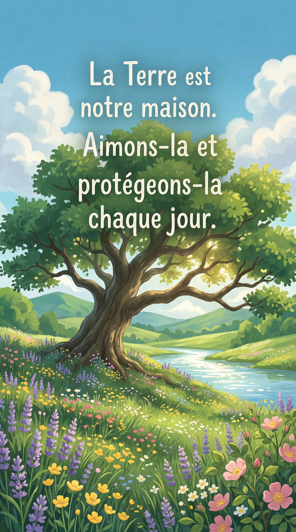 carte de vœux pour le Jour de la Terre