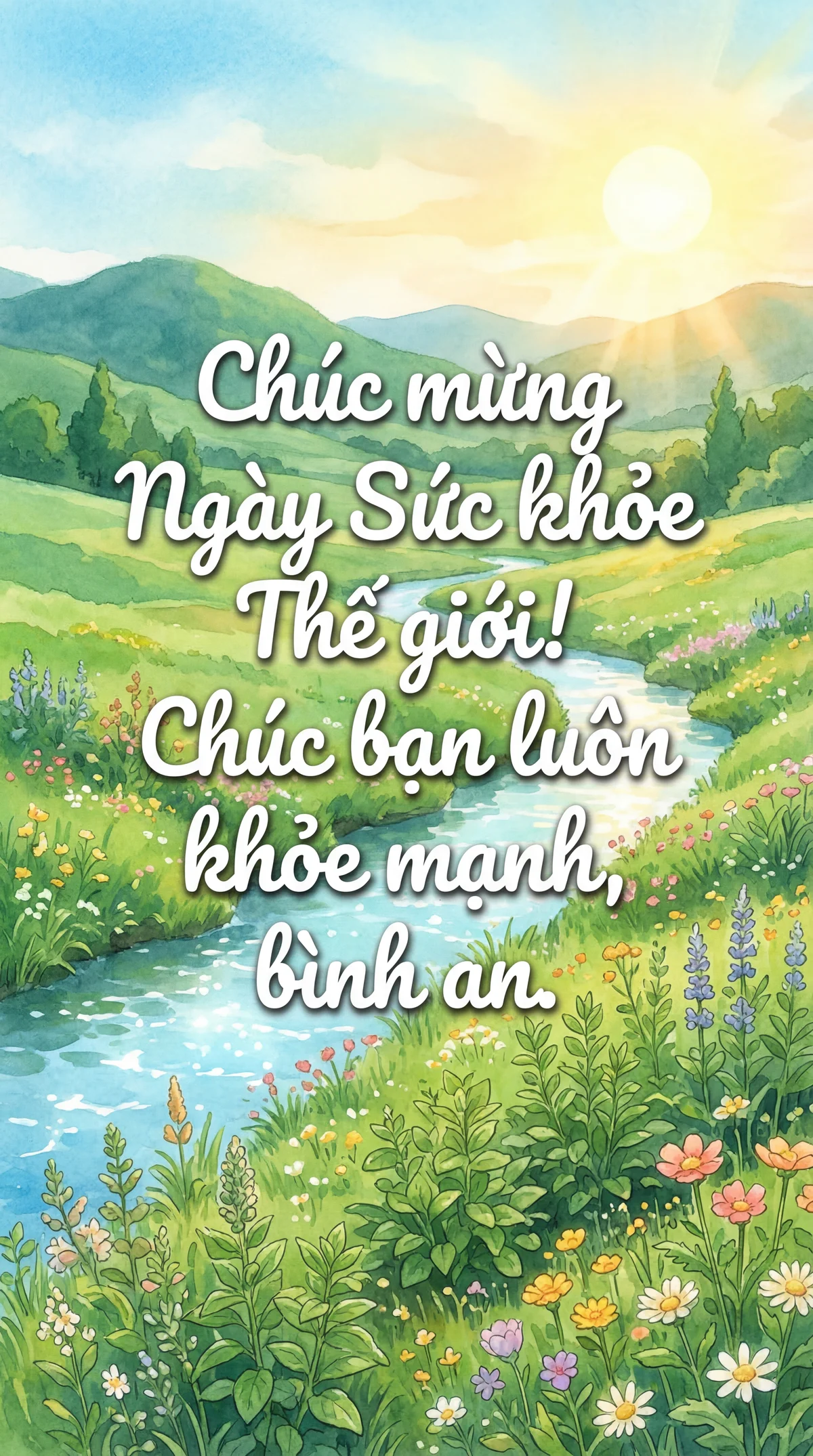 Chúc mừng Ngày Sức khỏe Thế giới! Chúc bạn luôn khỏe mạnh, b...
