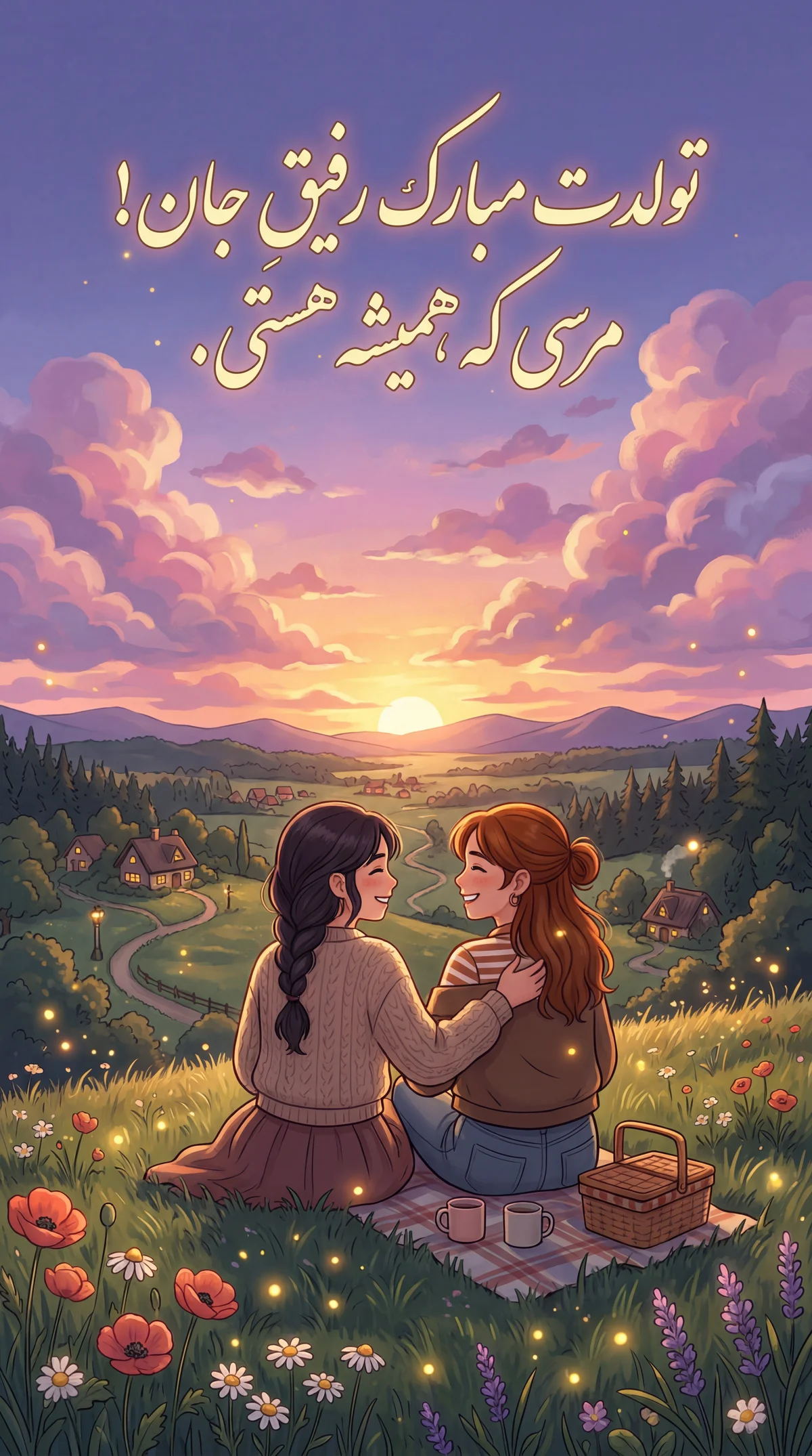 تبریک تولد به دوست صمیمی