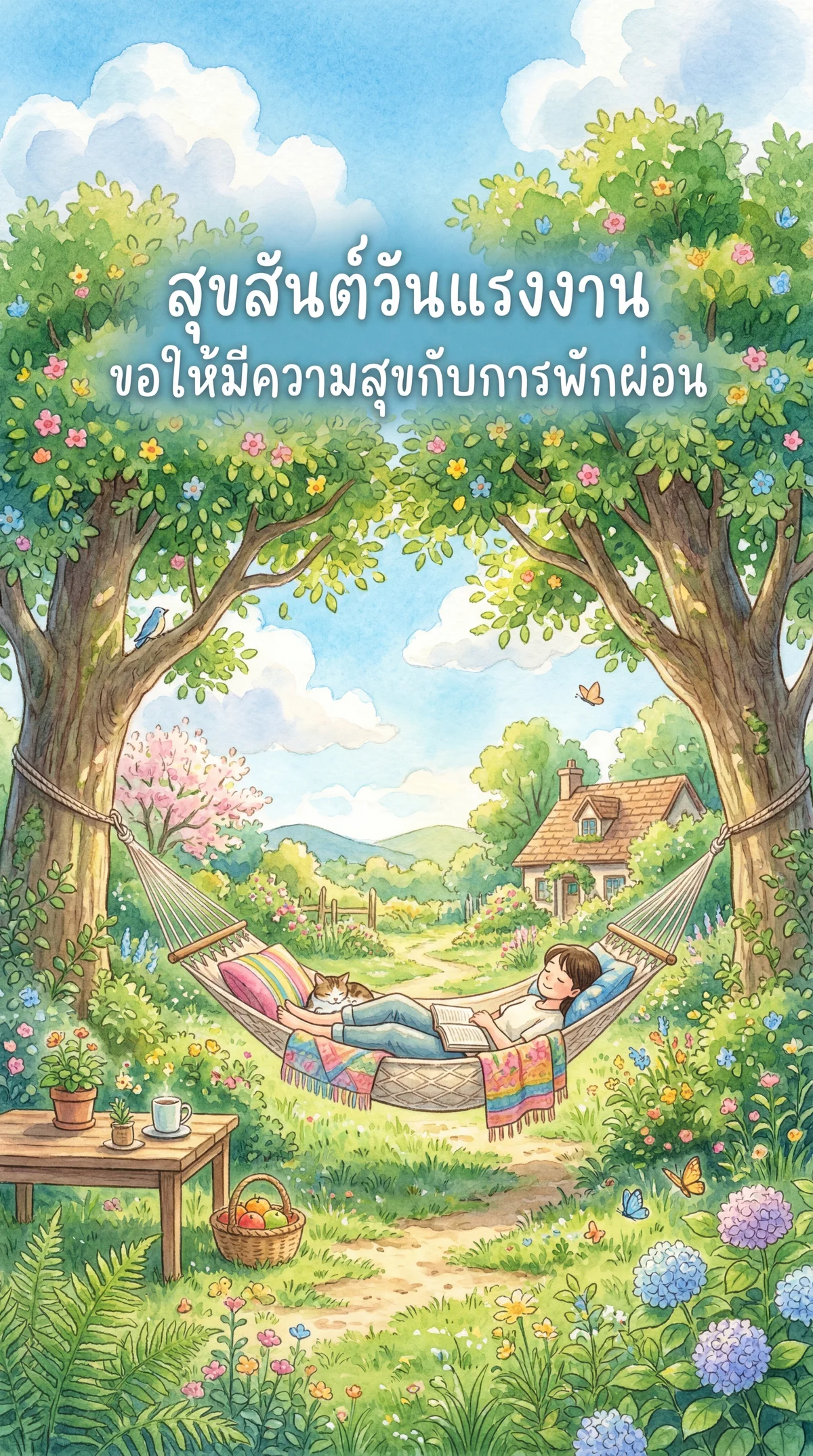 สุขสันต์วันแรงงาน ขอให้มีความสุขกับการพักผ่อน