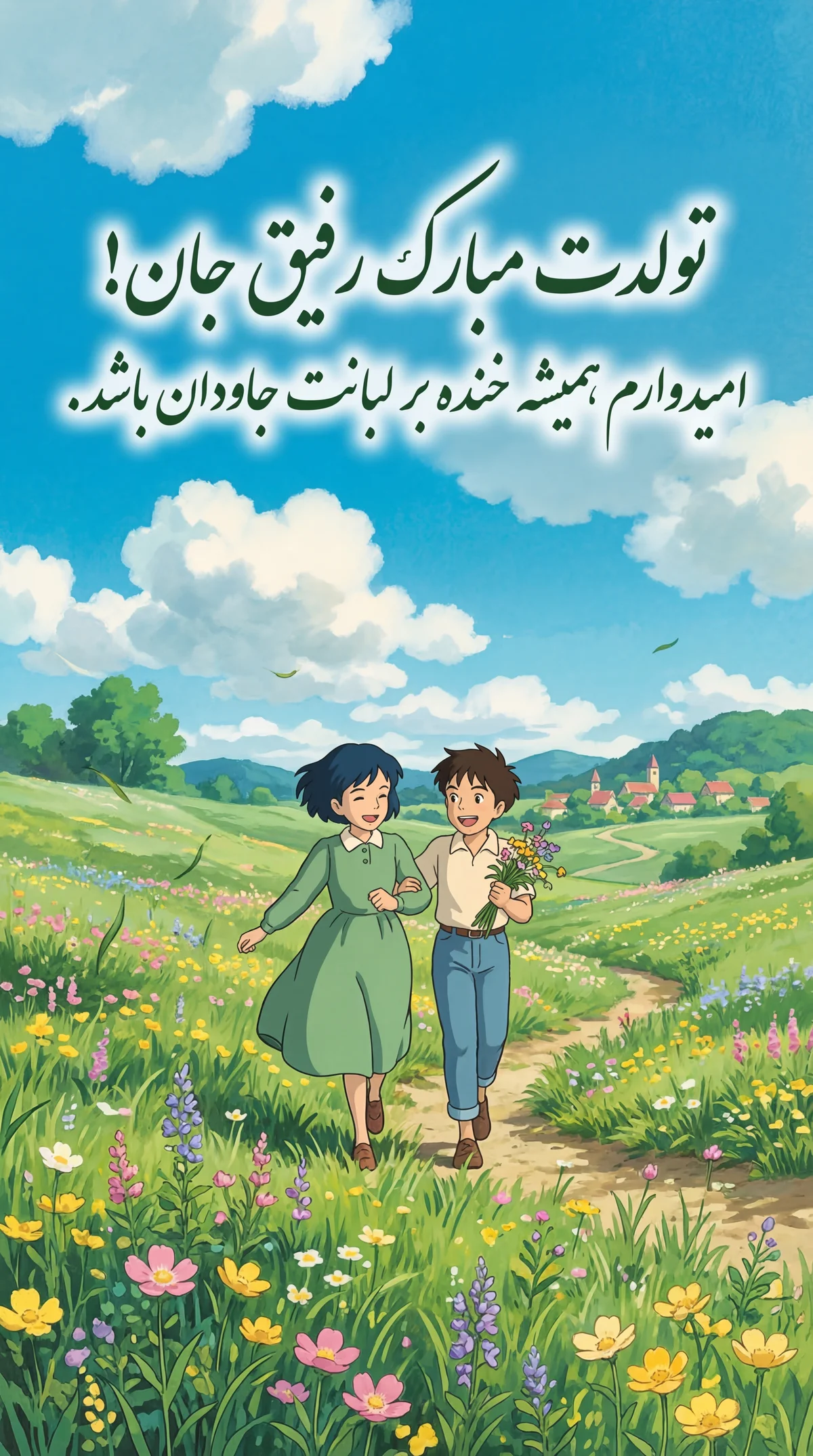 کارت تولد برای دوست صمیمی