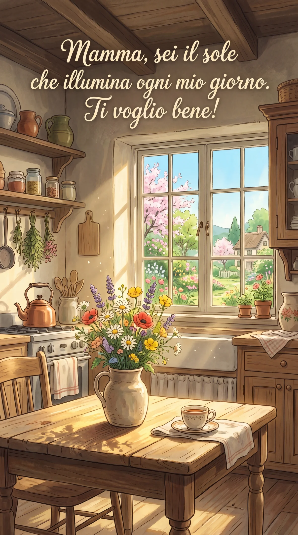 Biglietto di auguri per la Festa della Mamma