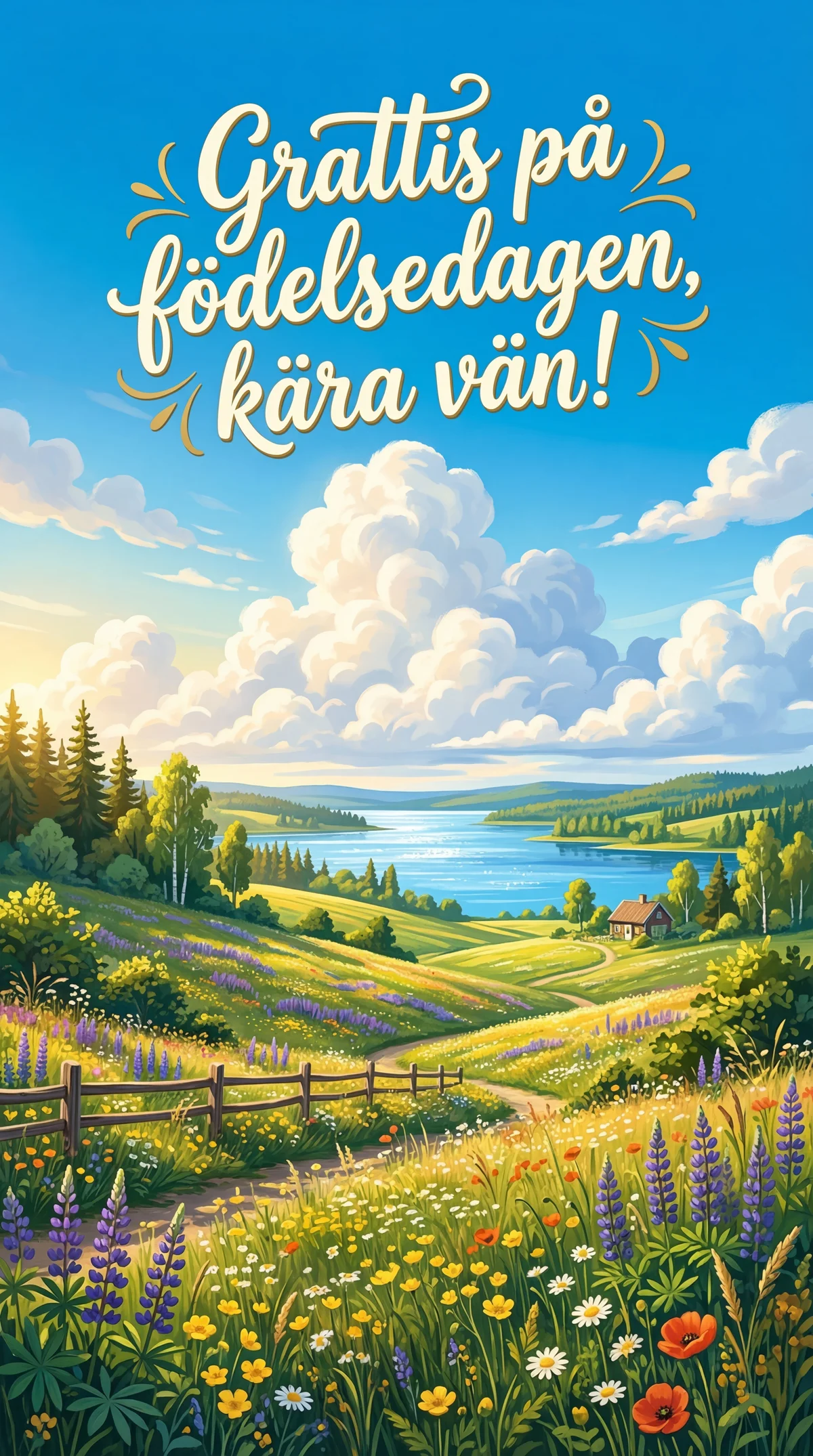 Grattis på födelsedagen, kära vän!