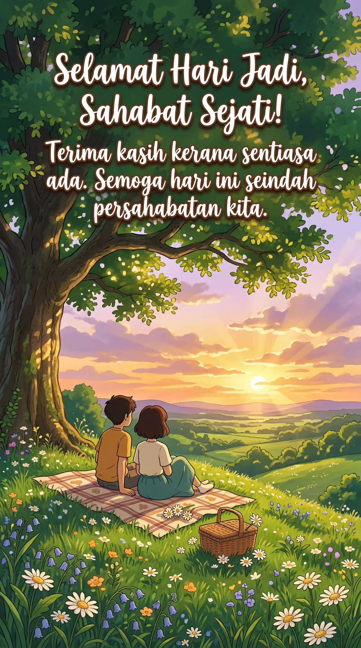 Ucapan ulang tahun untuk kawan baik