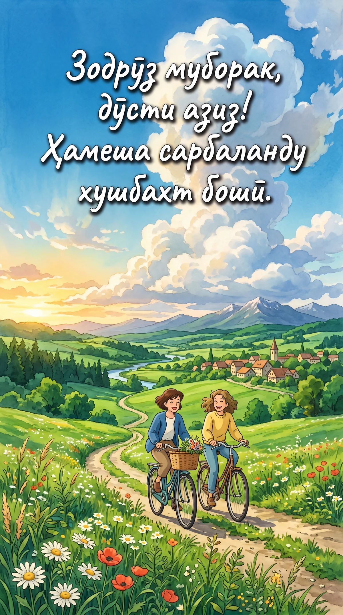 табрикоти зодрӯз барои дӯст