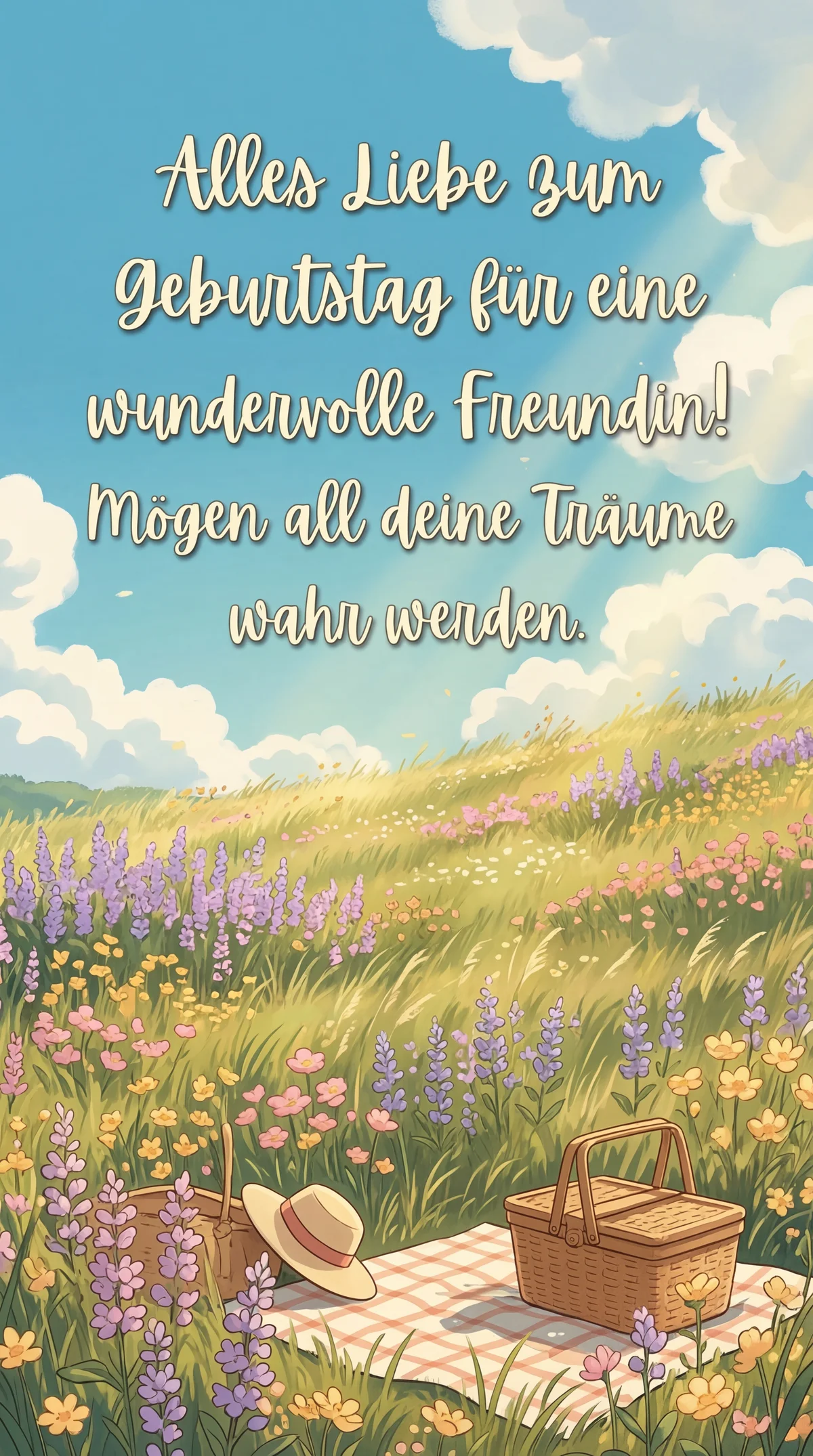 Herzliche Glückwünsche zum Geburtstag an meine liebe Freundi...