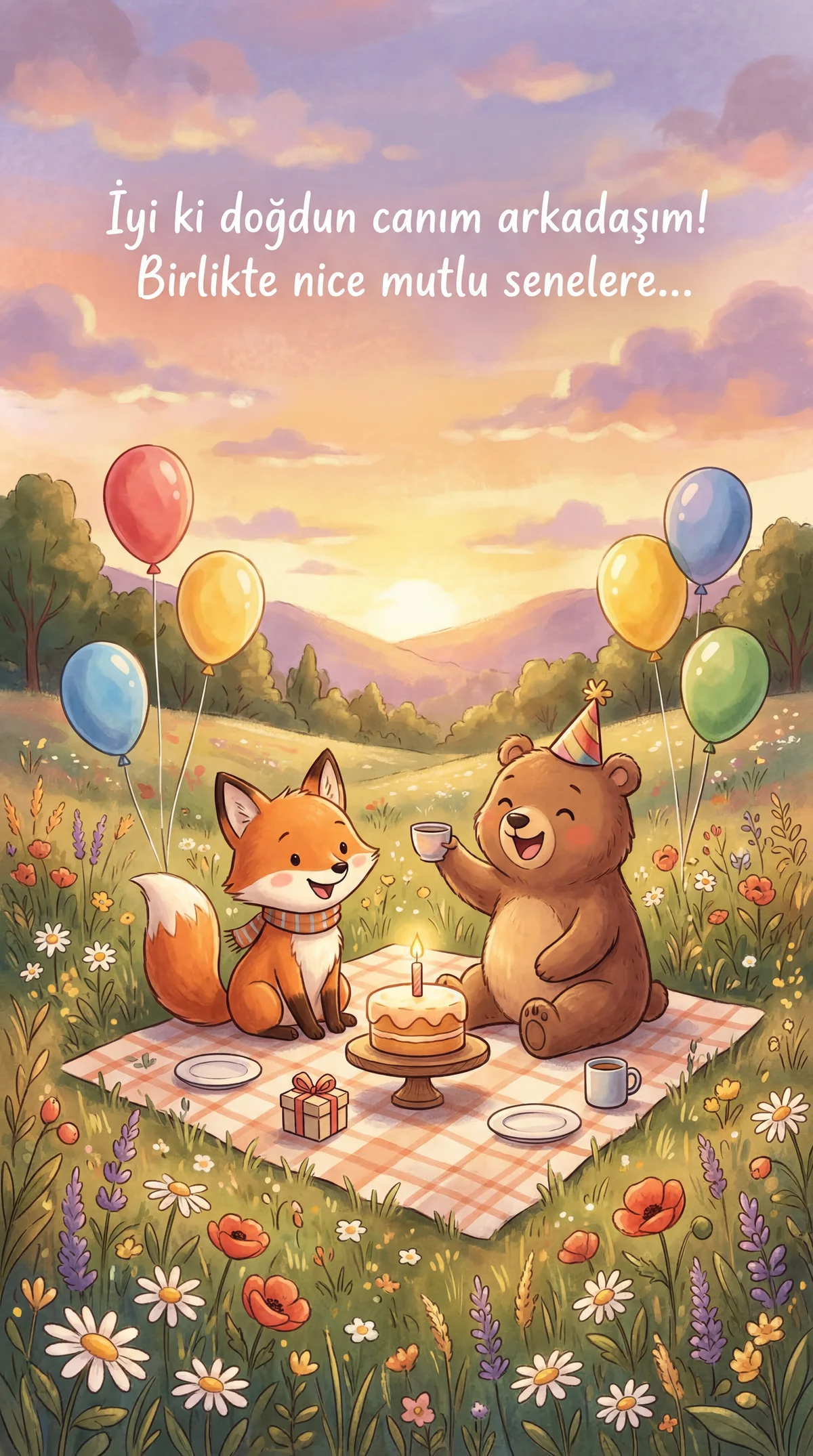 Sevgili arkadaşıma doğum günü kutlama mesajı