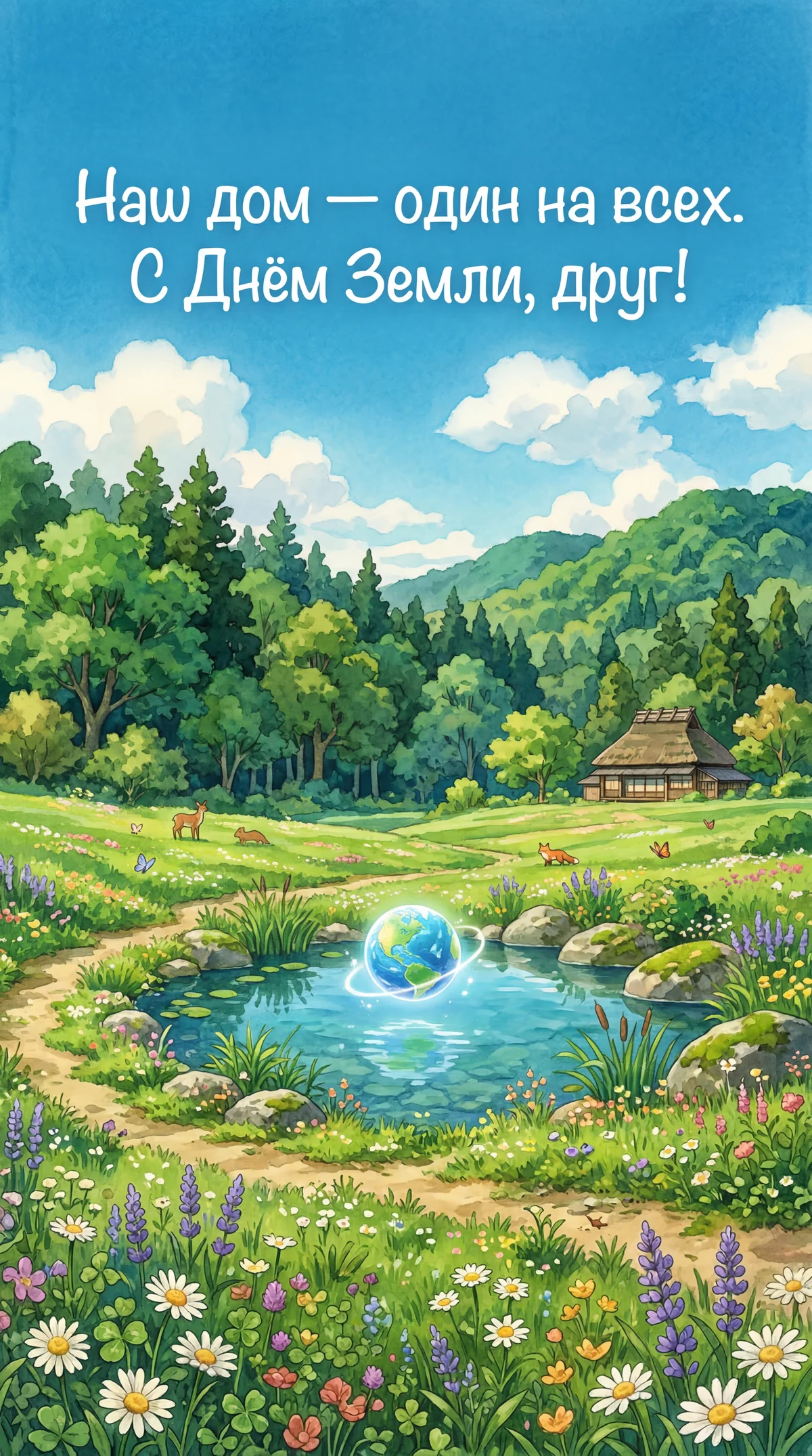 поздравление с Днем Земли для друга
