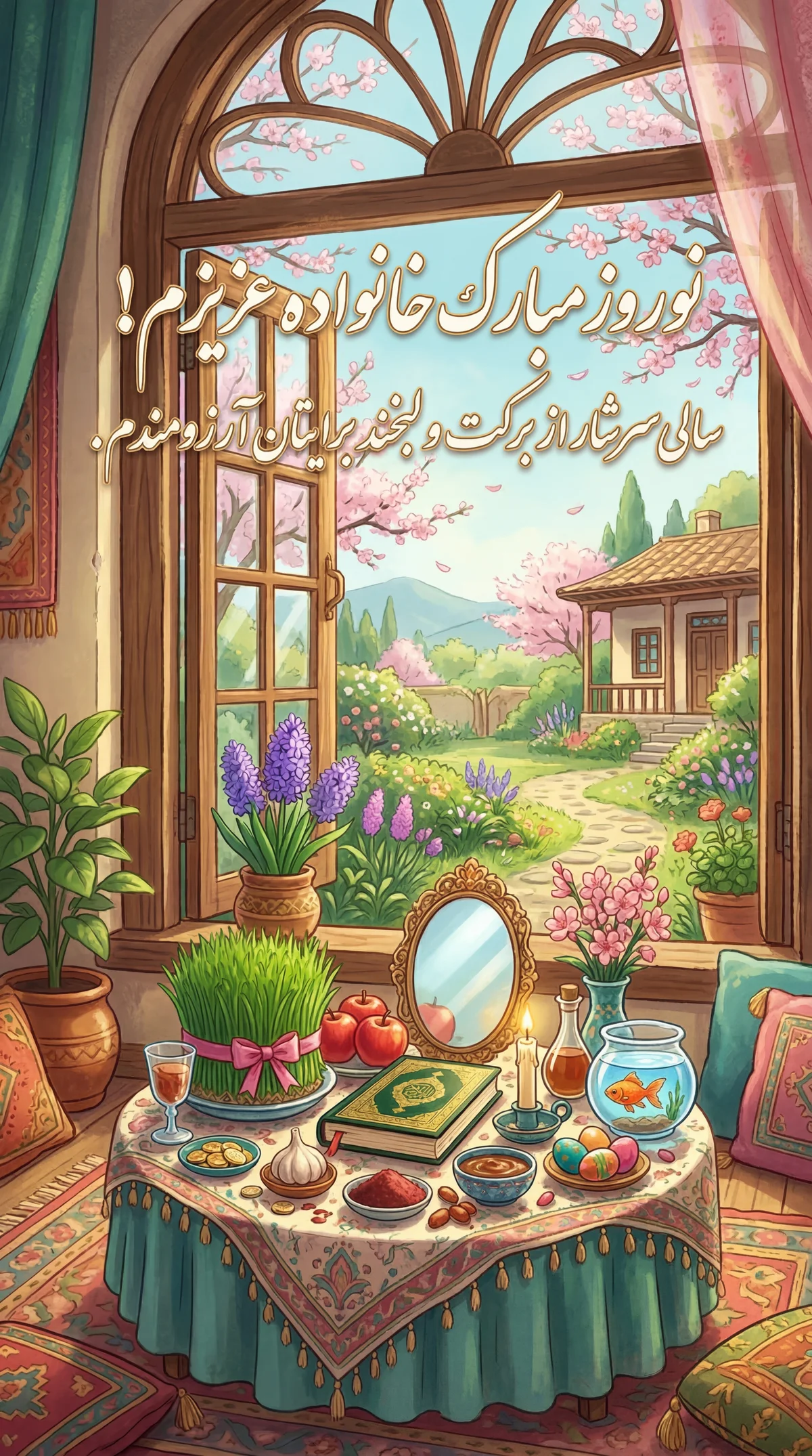 کارت تبریک عید نوروز برای خانواده عزیزم