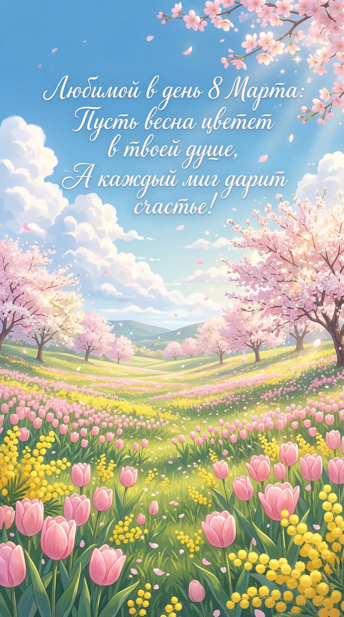 поздравление с 8 марта для любимой женщины