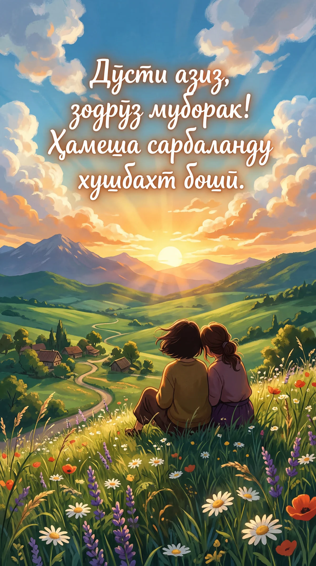 Дӯсти азиз, зодрӯзи муборакатро табрик мегӯям!