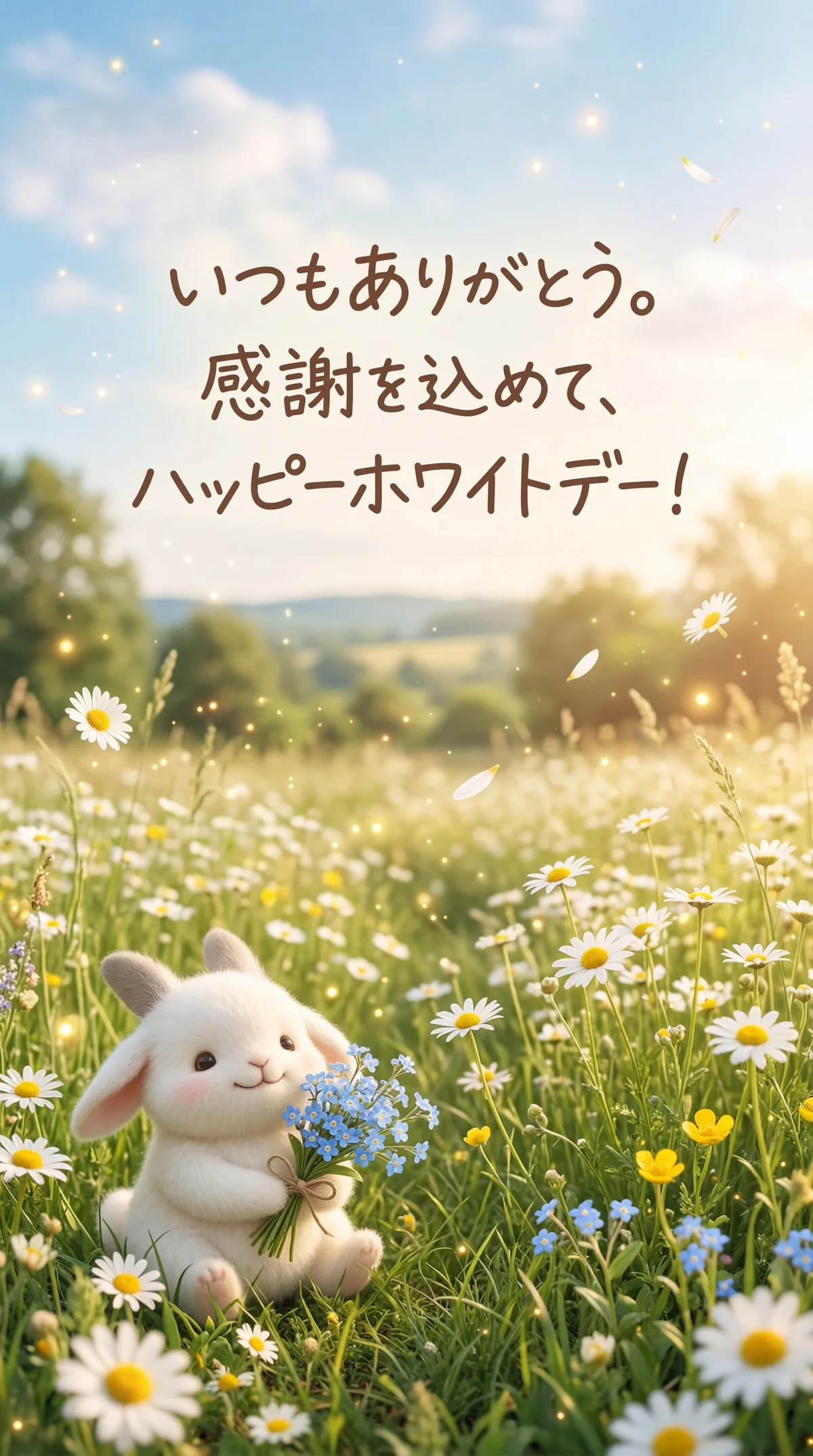 ホワイトデーに日頃の感謝を込めて送るメッセージカード