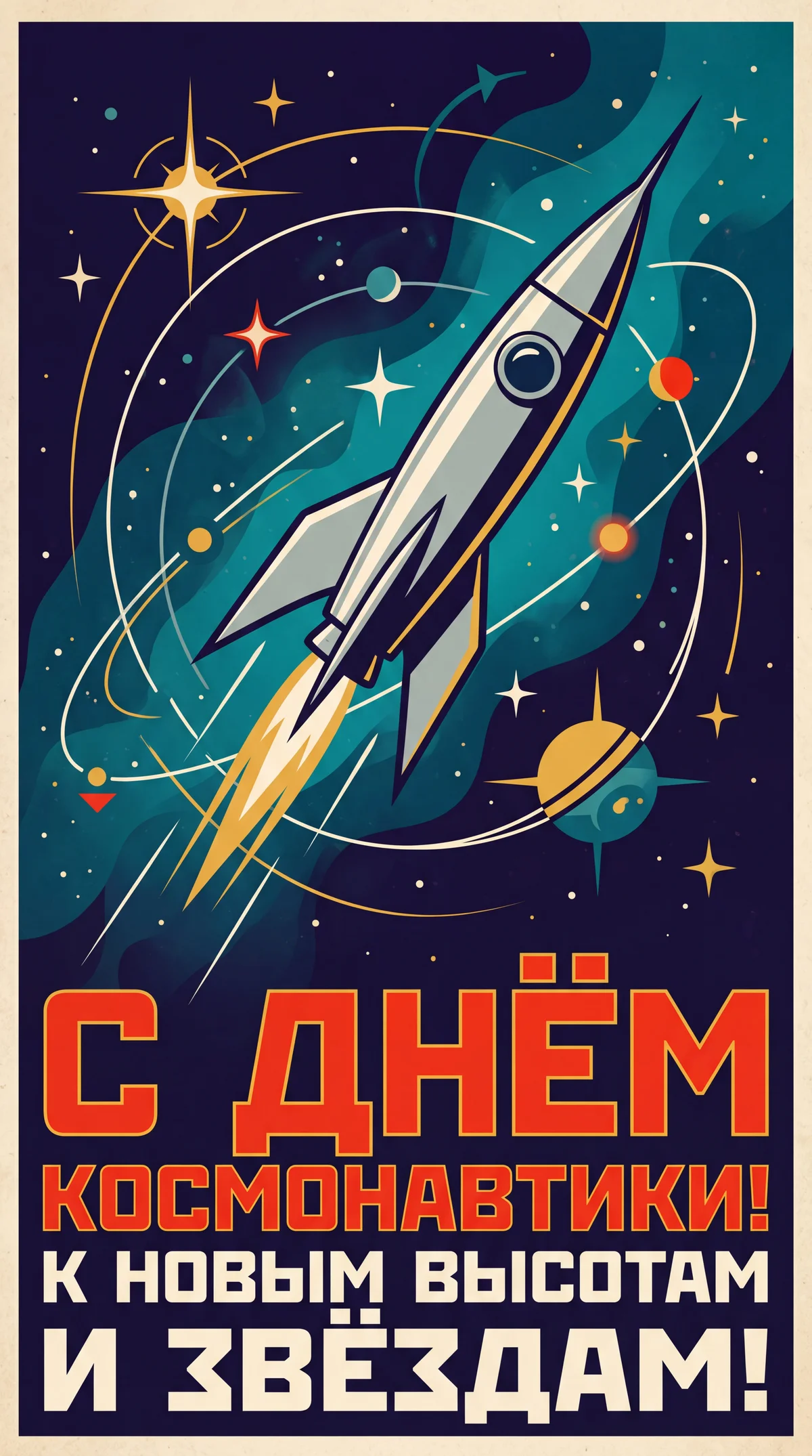 Поздравление с Днем космонавтики