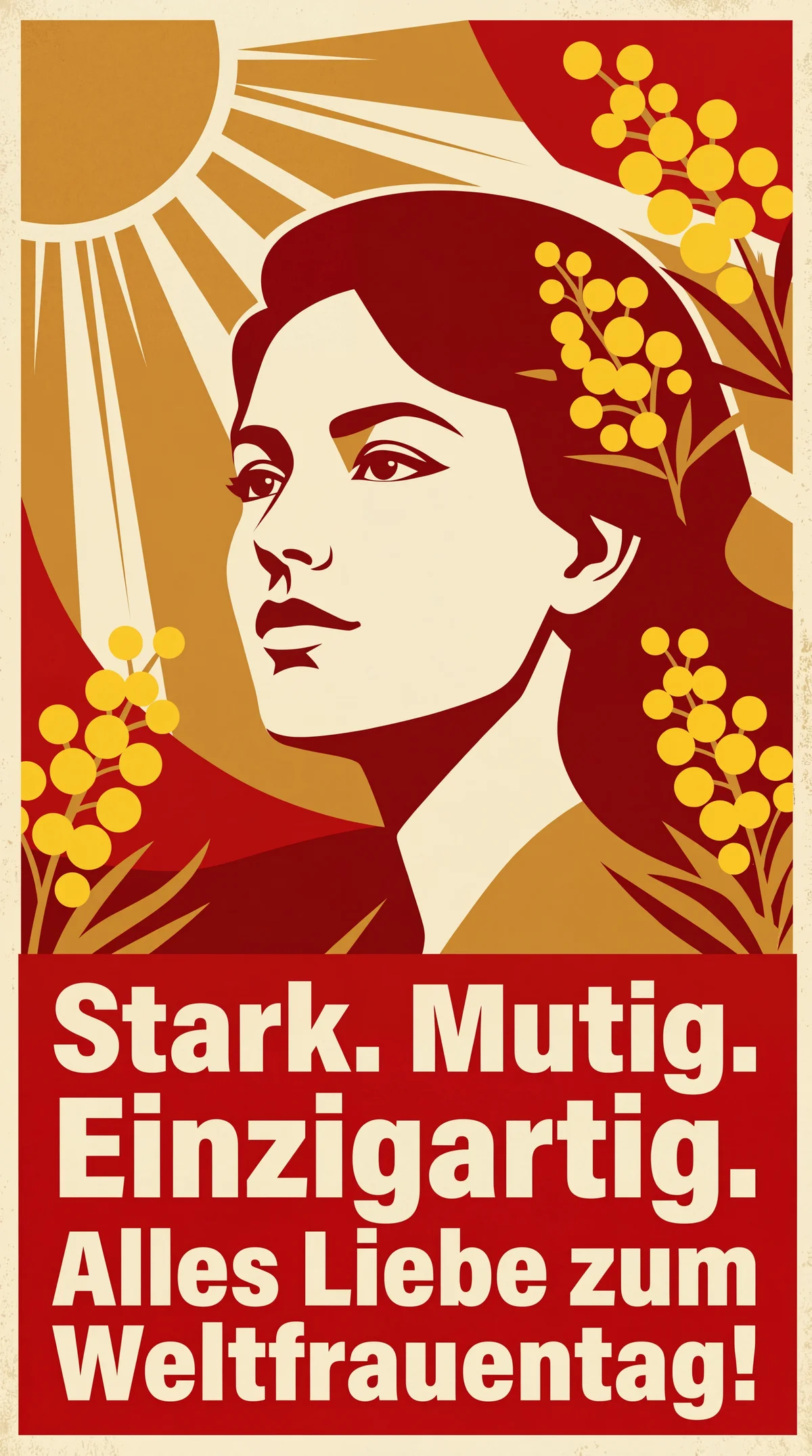 Glückwünsche zum Internationalen Frauentag an alle starken F...