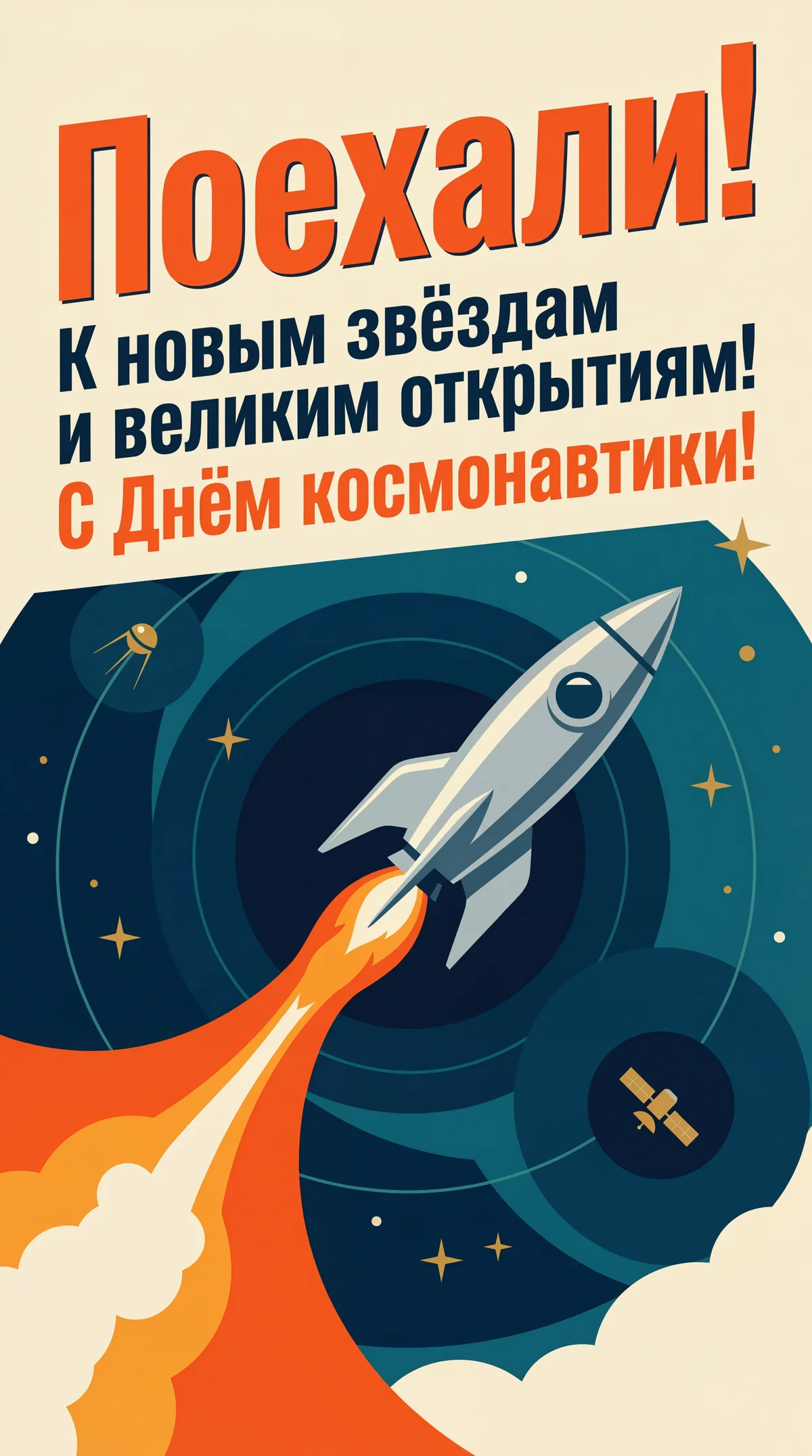 поздравление с Днем космонавтики