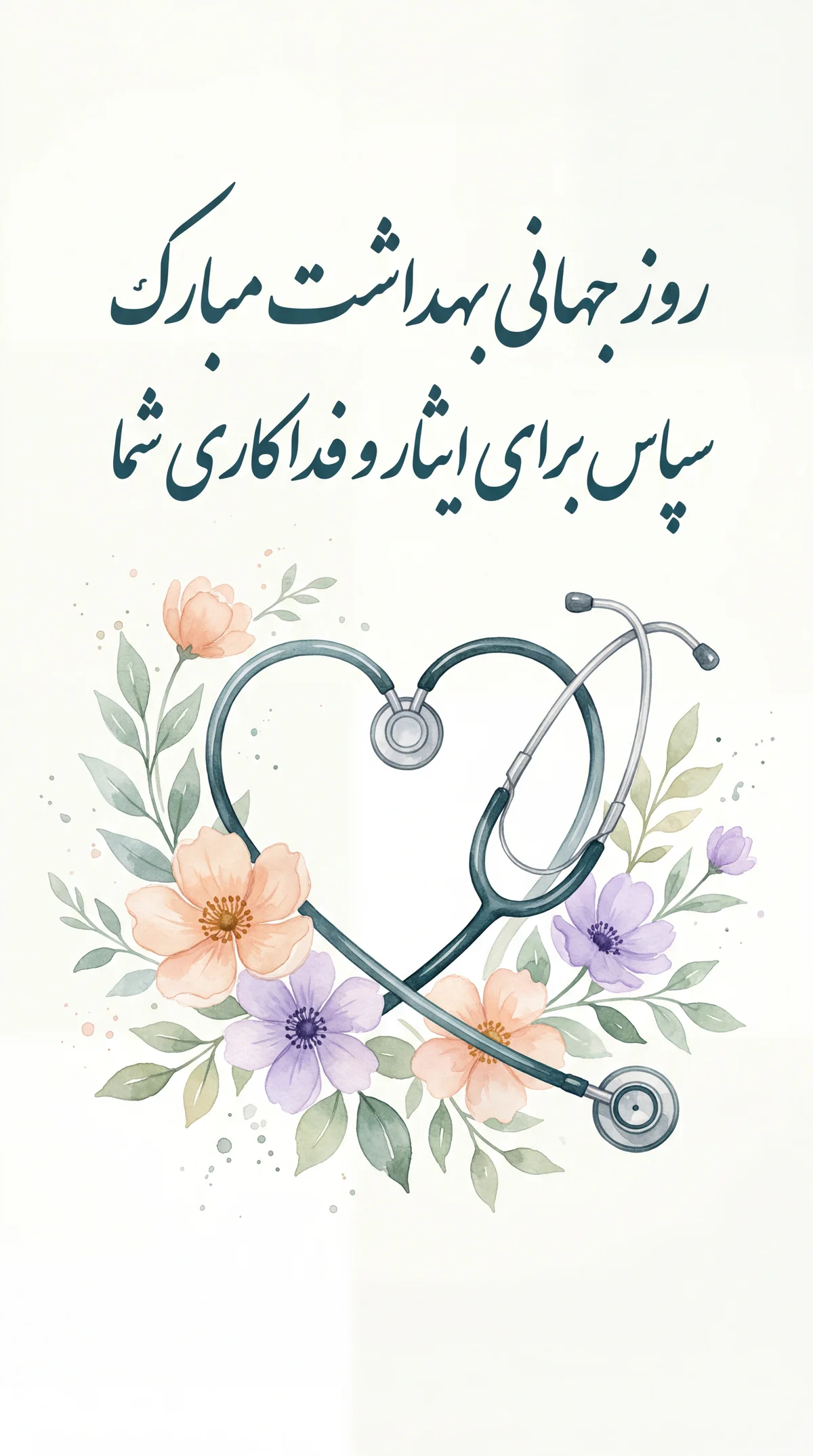 تبریک روز جهانی بهداشت برای کادر درمان