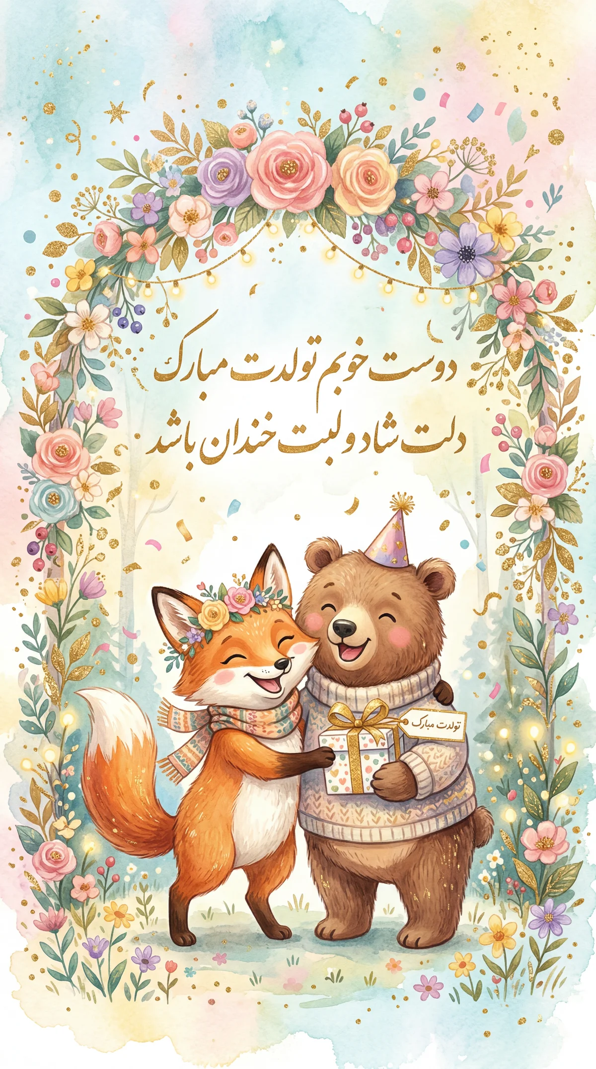 پیام تبریک تولد برای دوست صمیمی و مهربانم