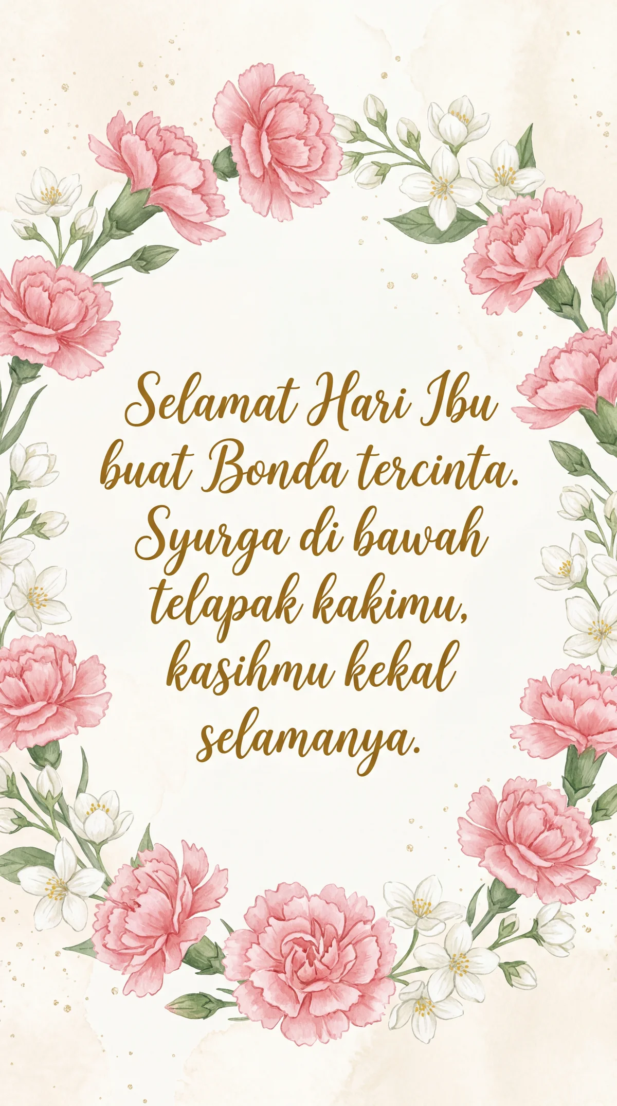 ucapan Hari Ibu untuk bonda tercinta