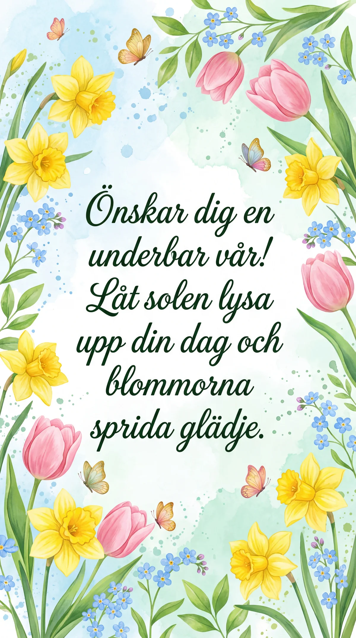 Önskar dig en underbar vår!