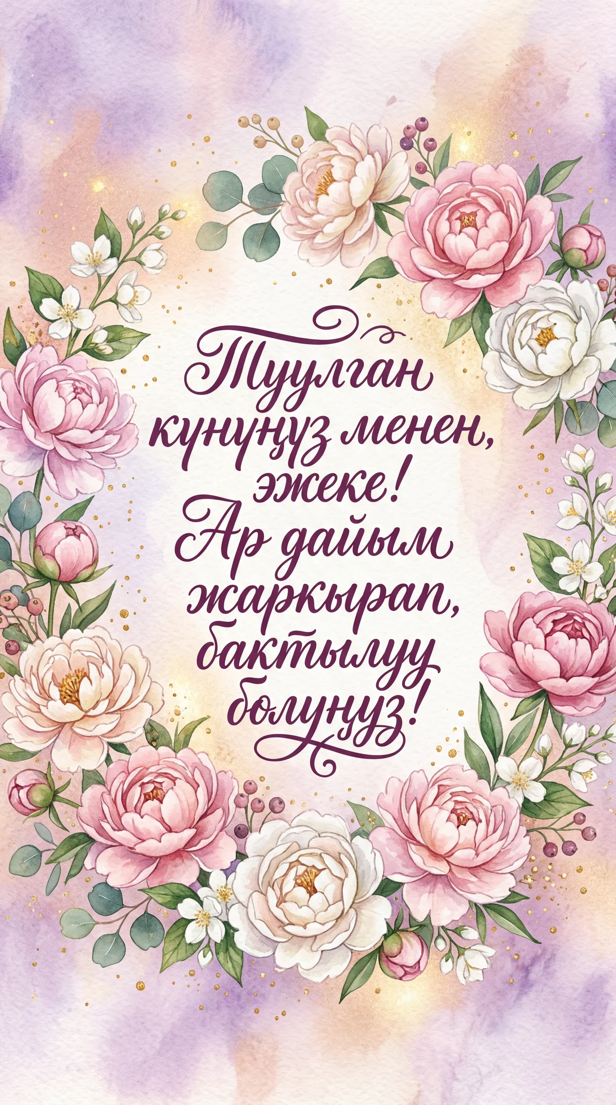 Туулган күнүң менен куттуктоо, эжеке!